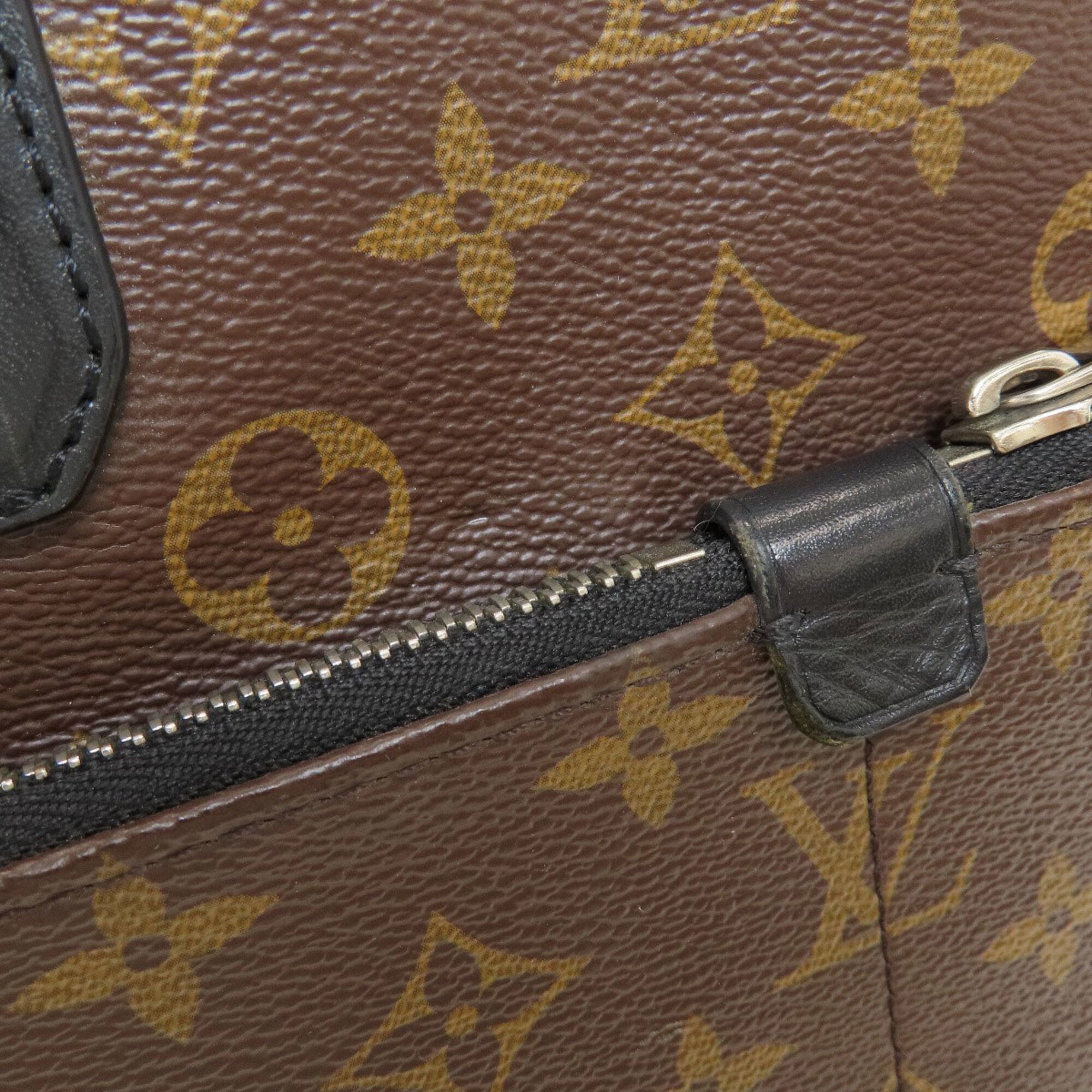 Louis Vuitton Monogram Macassar Black Brown Monogram Briefcase (Pre-Owned)