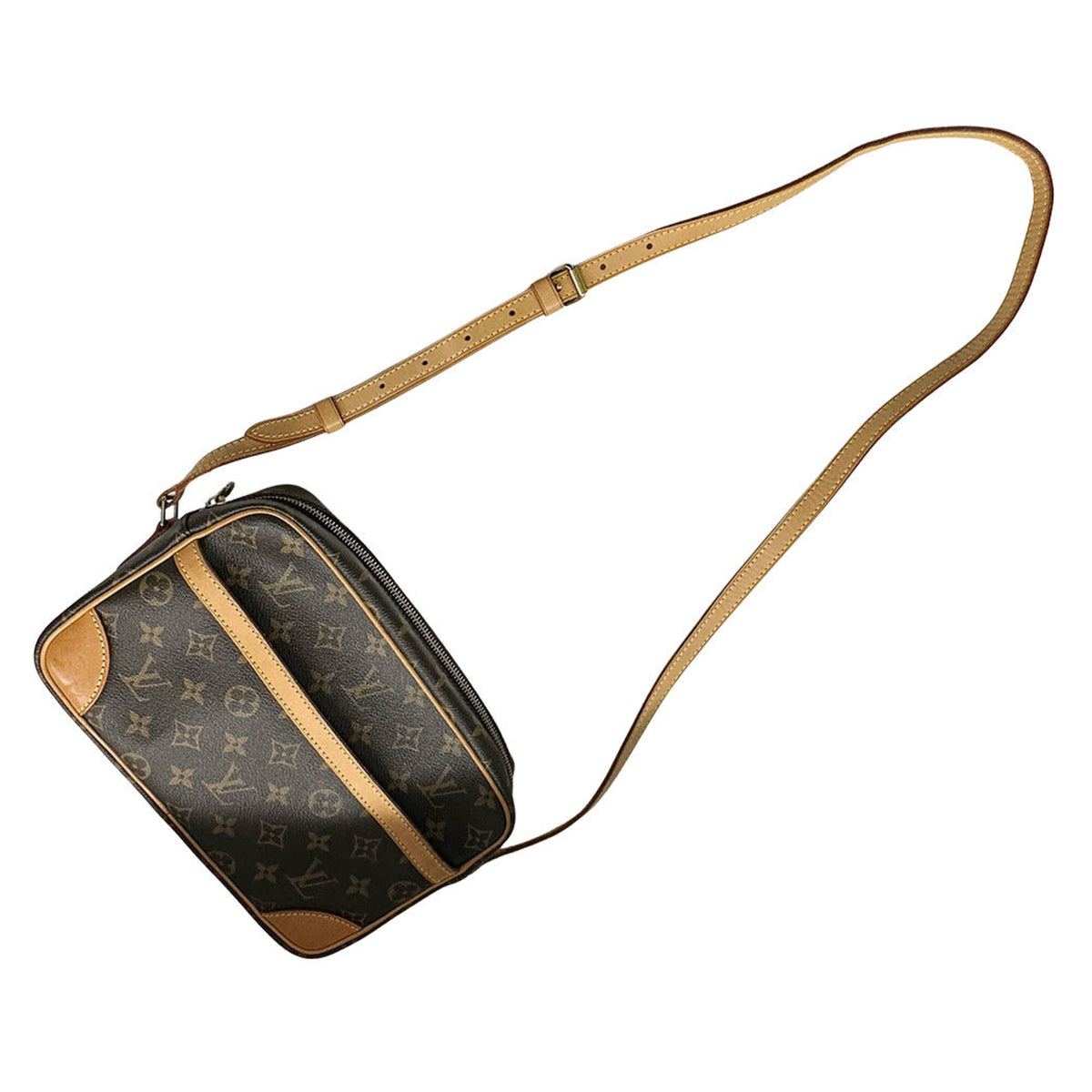Louis Vuitton Brown Monogram Canvas Handbag Shoulder Bag (Pre-Owned)