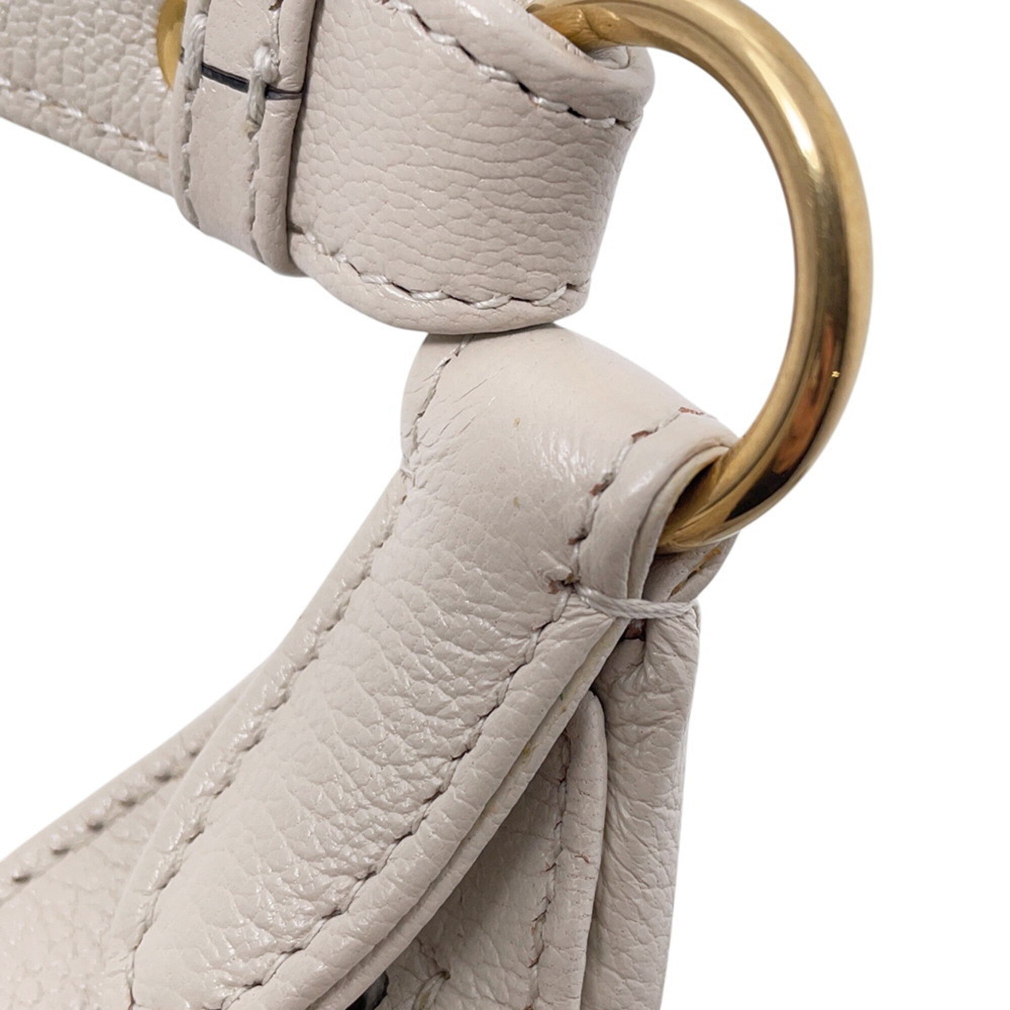 Gucci White Leather Handbag Shoulder Bag (Pre-Owned)