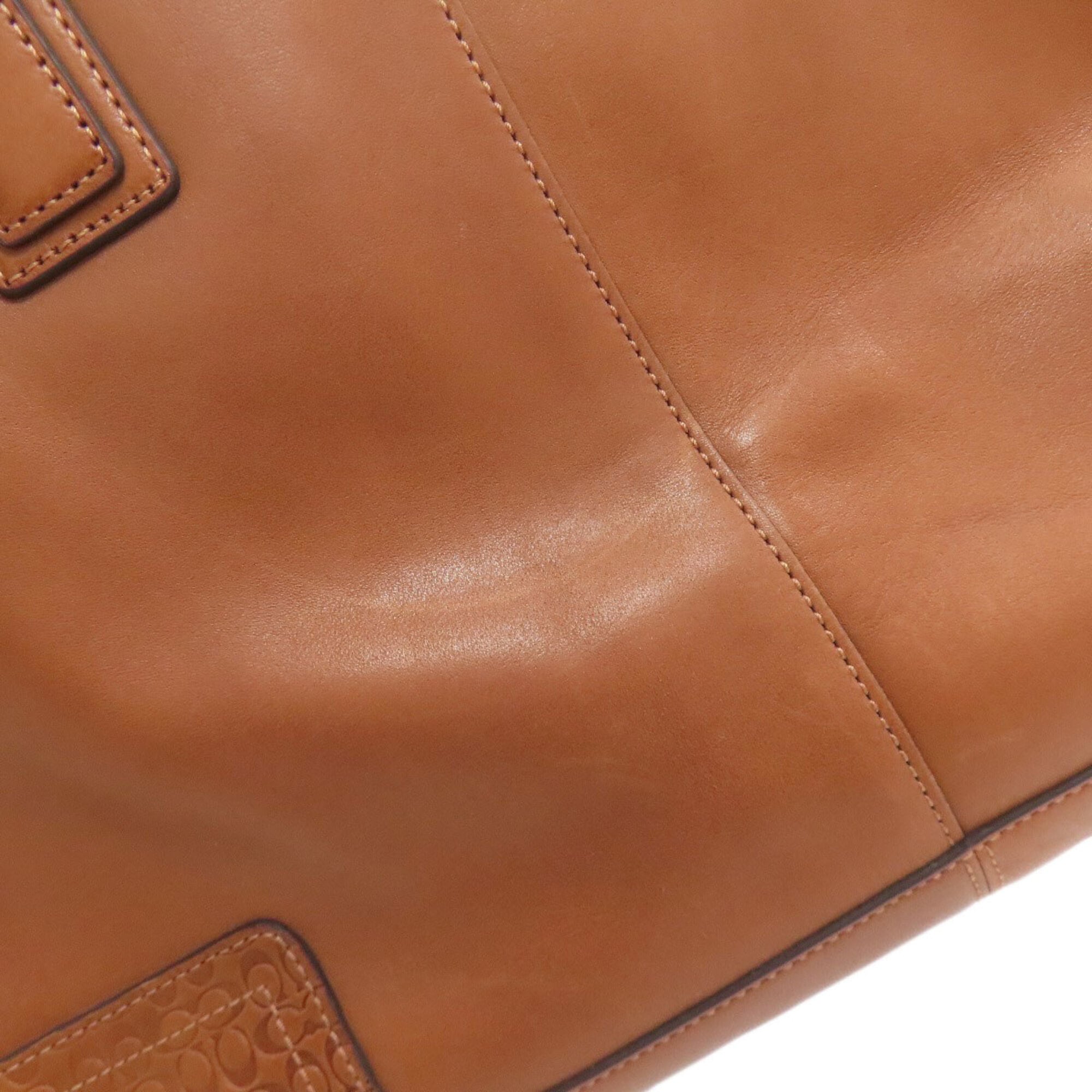 Coach Brown Leather Briefcase (Pre-Owned)