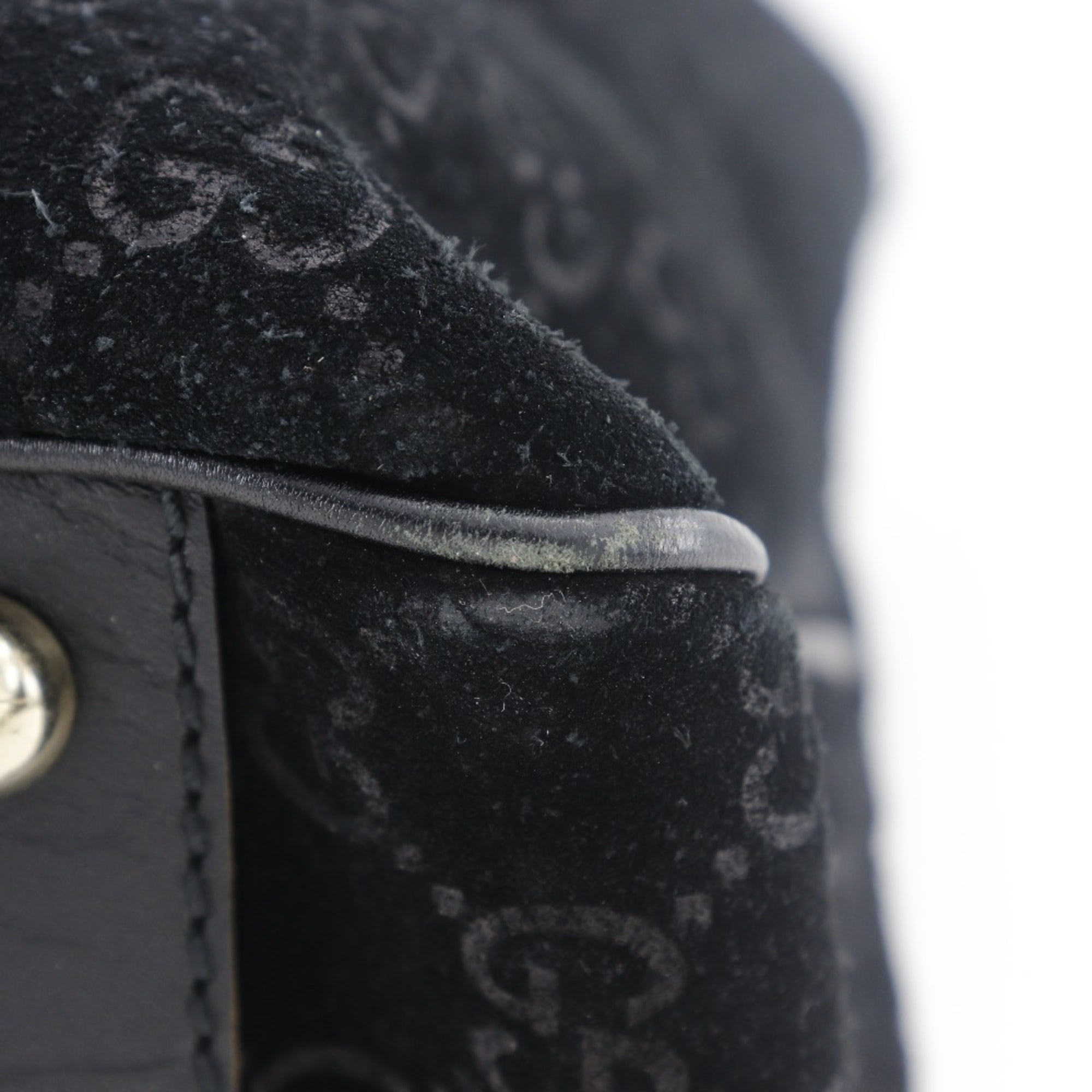 Gucci Black Suede Tote Bag (Pre-Owned)