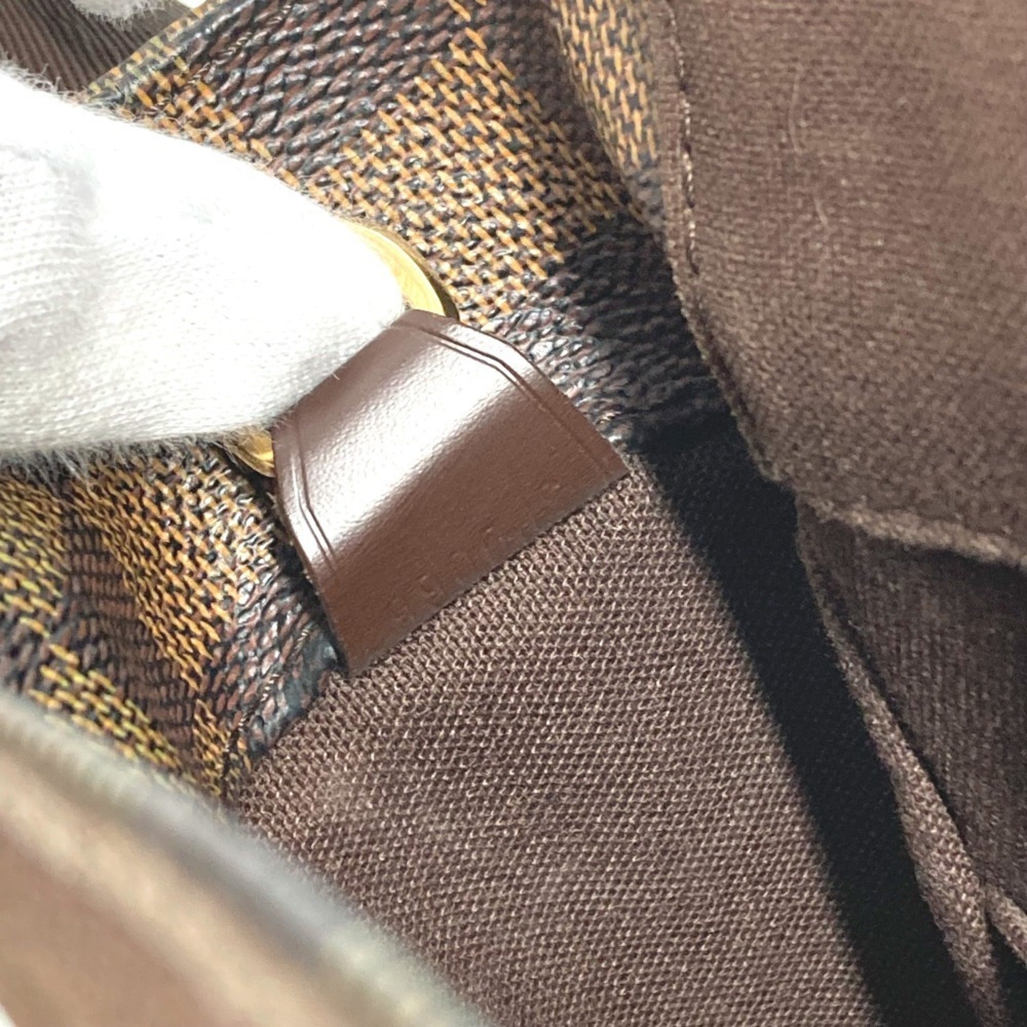 Louis Vuitton Brown Damier Canvas Messenger Bag Shoulder Bag (Pre-Owned)