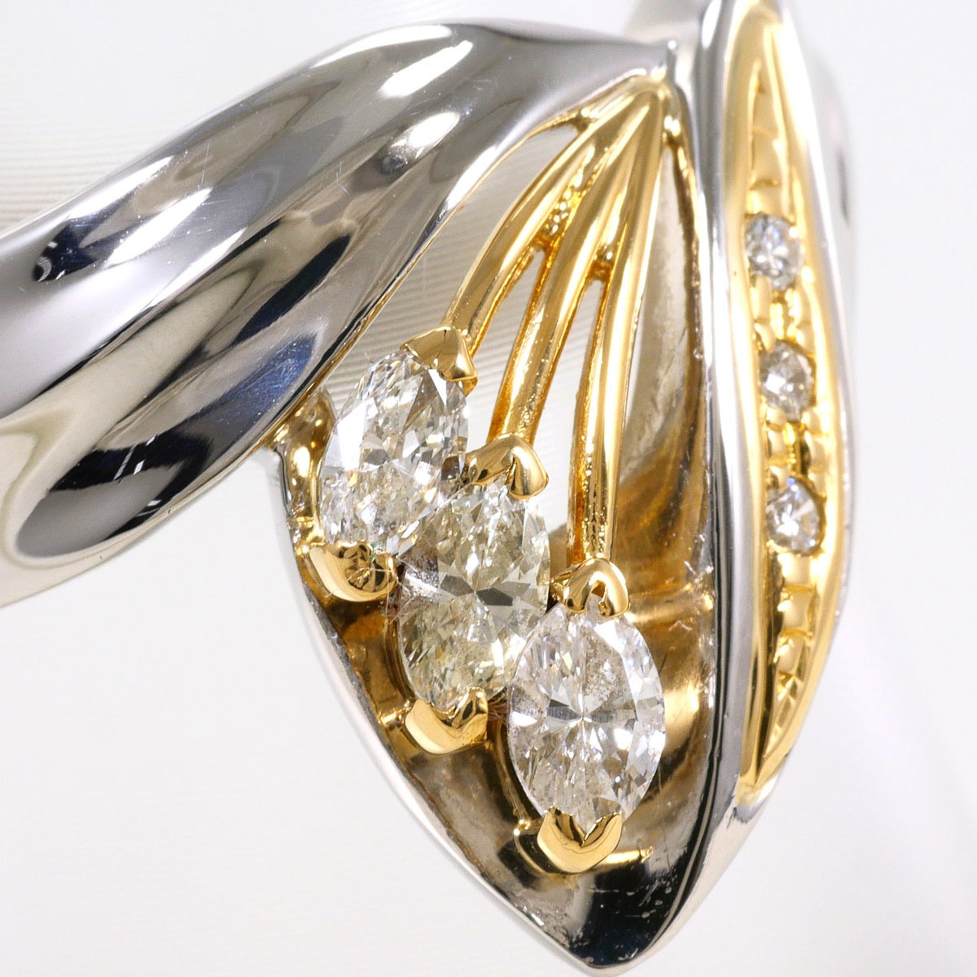 Unbranded Platinum Yellow Gold Yellow Gold (18K) Platinum 900 Band Ring (Pre-Owned)