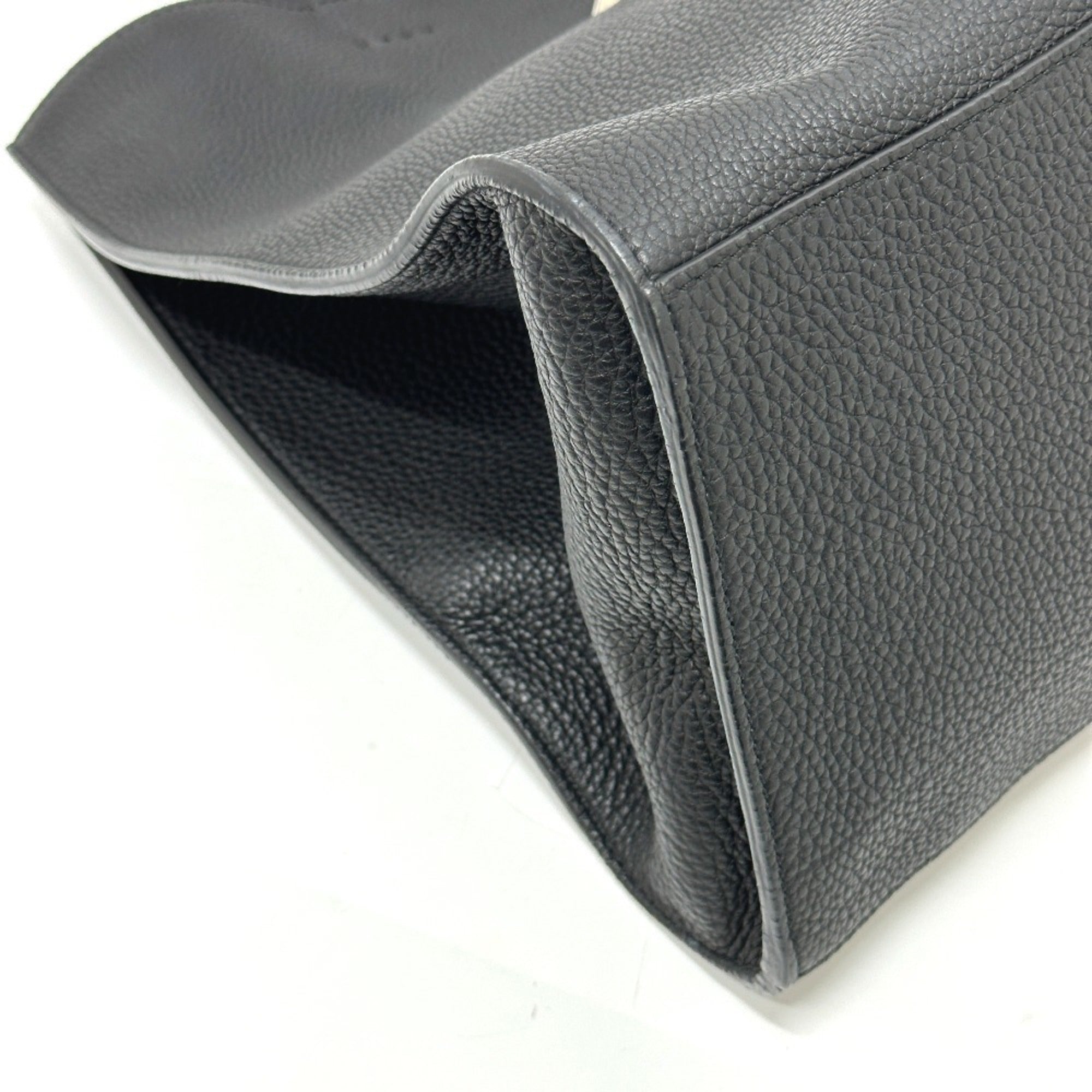 Fendi Selleria Black Leather Tote Bag (Pre-Owned)