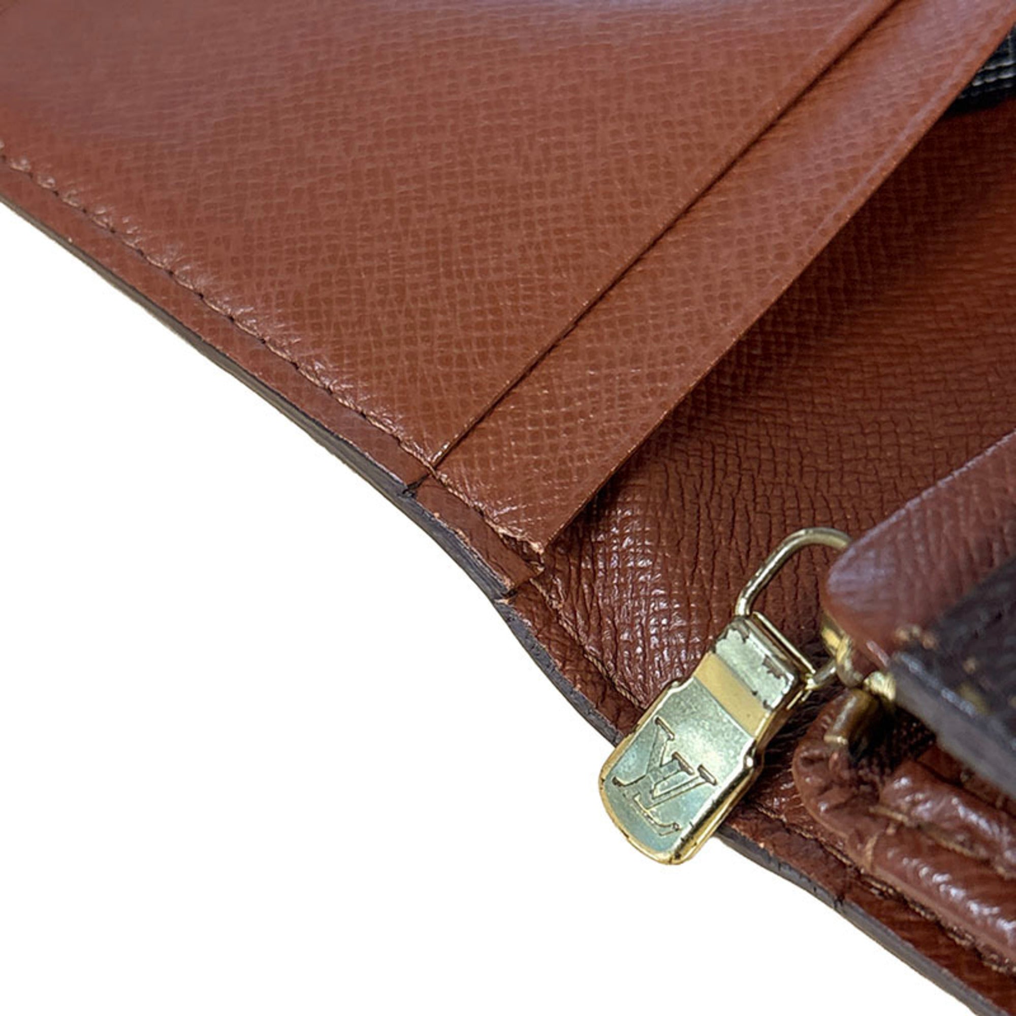 Louis Vuitton Brown Pvc Leather Long Wallet (Bi-Fold) (Pre-Owned)