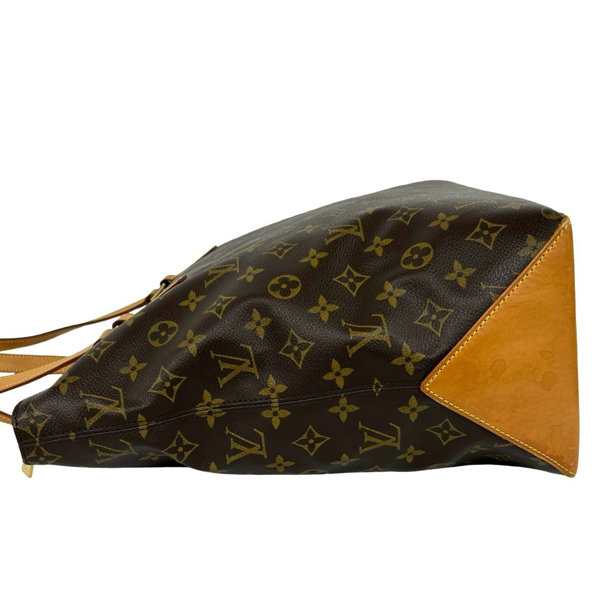 Louis Vuitton Brown Leather Pvc Shoulder Bag Tote Bag (Pre-Owned)