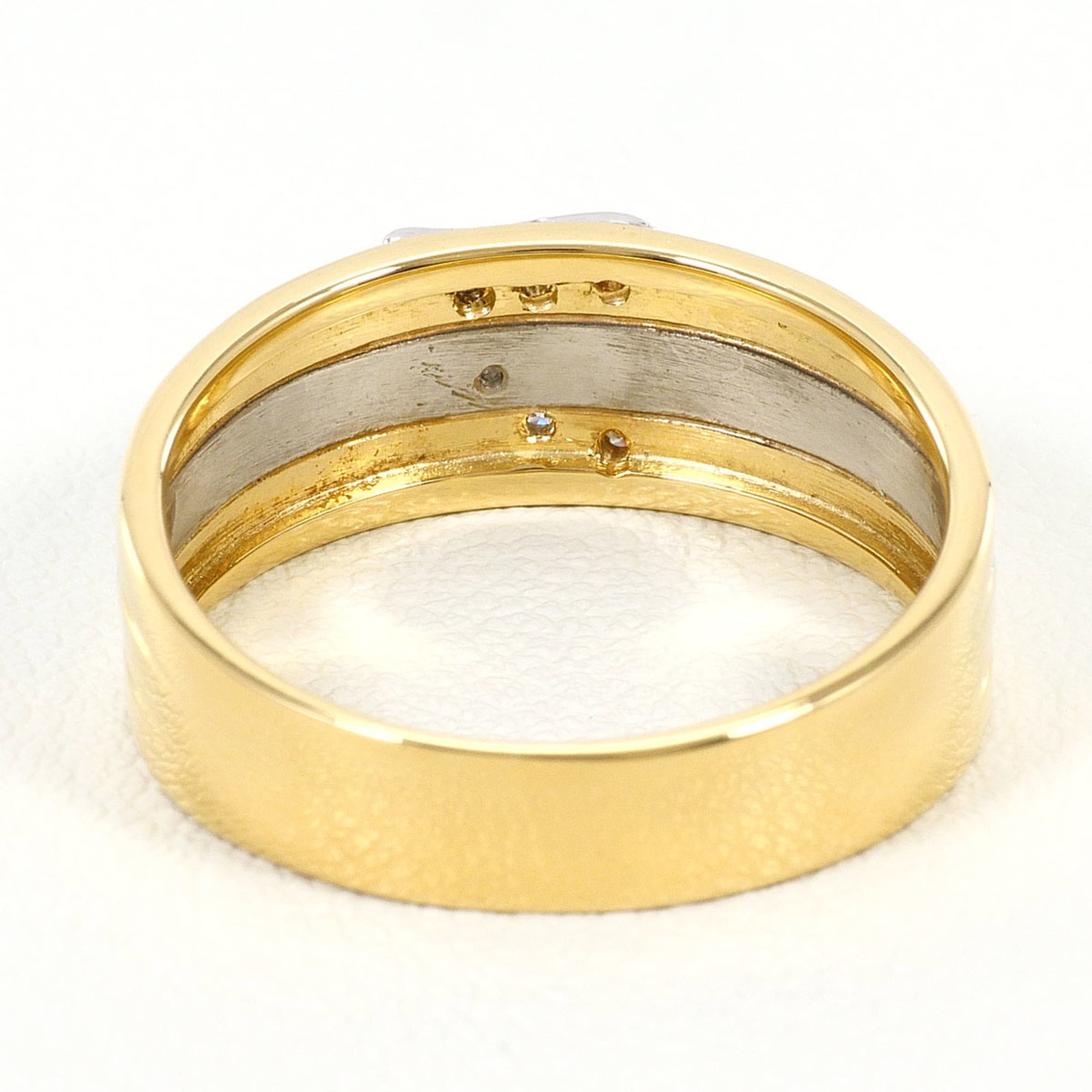 Unbranded Platinum Yellow Gold Yellow Gold (18K) Platinum 900 Band Ring (Pre-Owned)