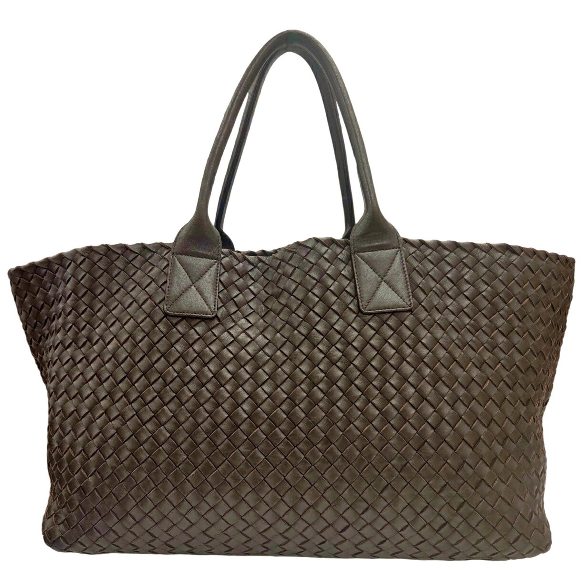 Bottega Veneta Brown Leather Pouch Tote Bag (Pre-Owned)