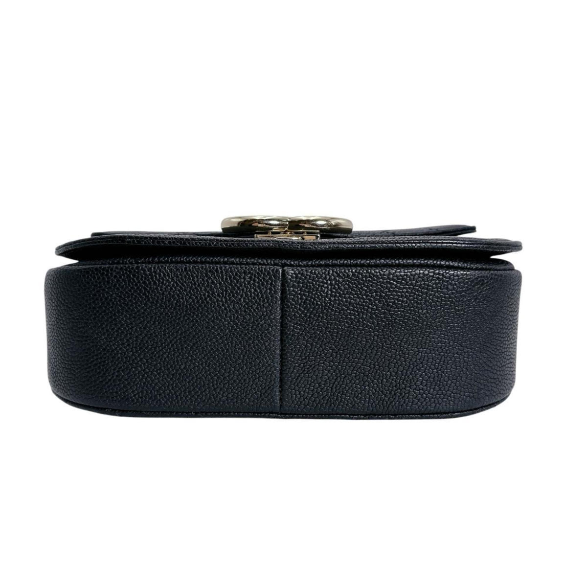 Chanel Black Grained Calfskin Shoulder Bag (Pre-Owned)
