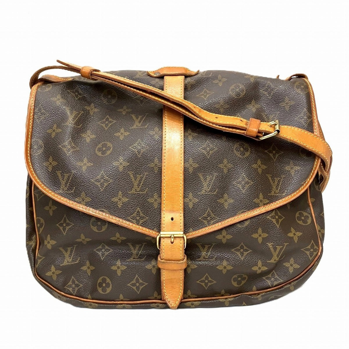 Louis Vuitton Brown Pvc Shoulder Bag (Pre-Owned)