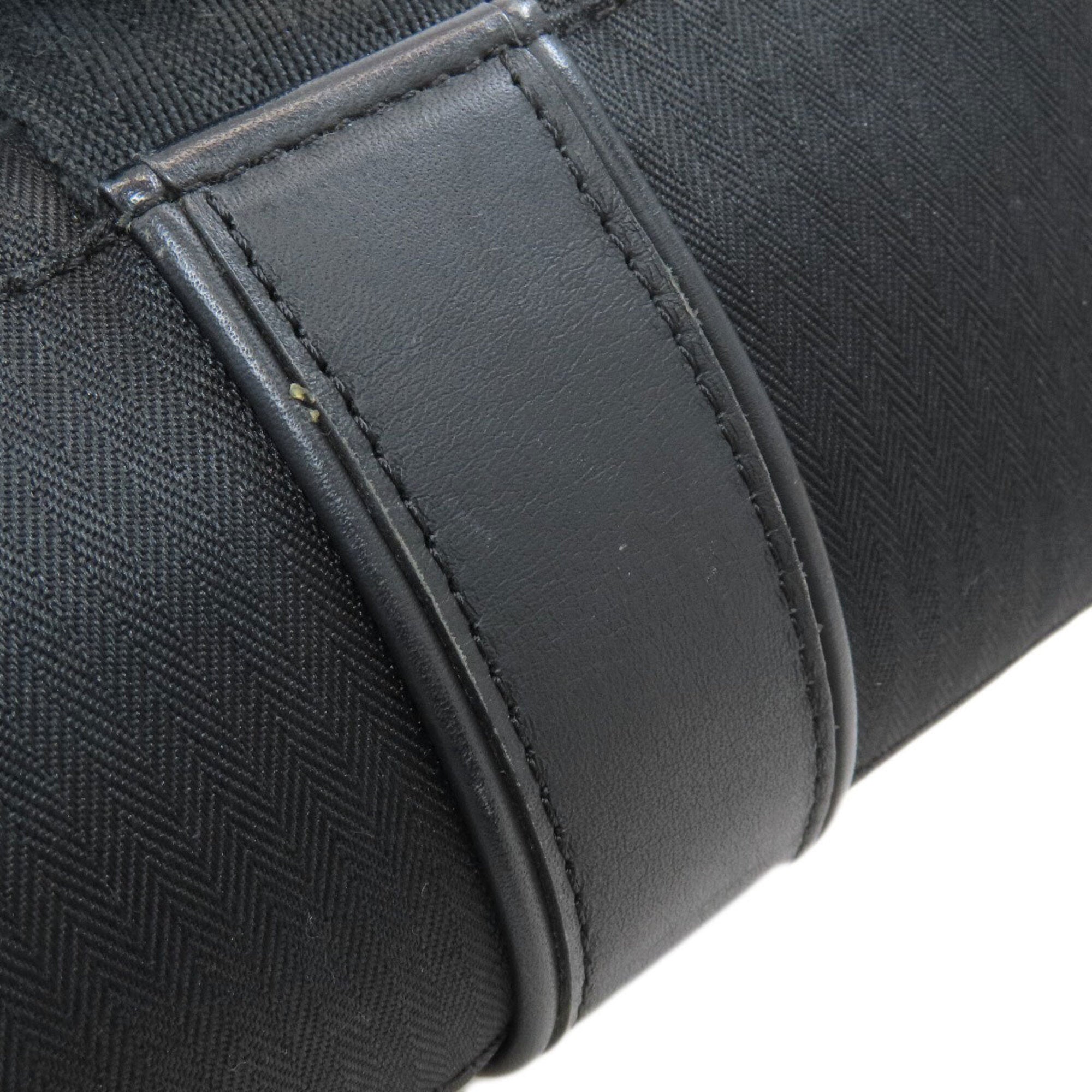 Hermes Acapulco Black Toile Chevron Backpack (Pre-Owned)