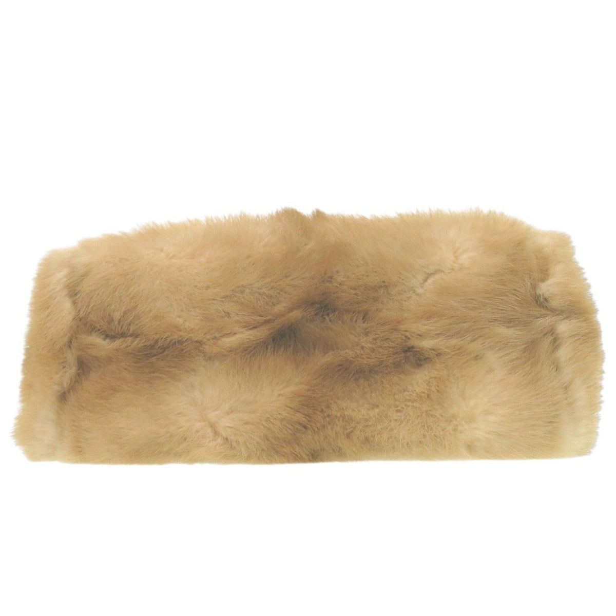 Fendi Beige Leather Fur Handbag (Pre-Owned)