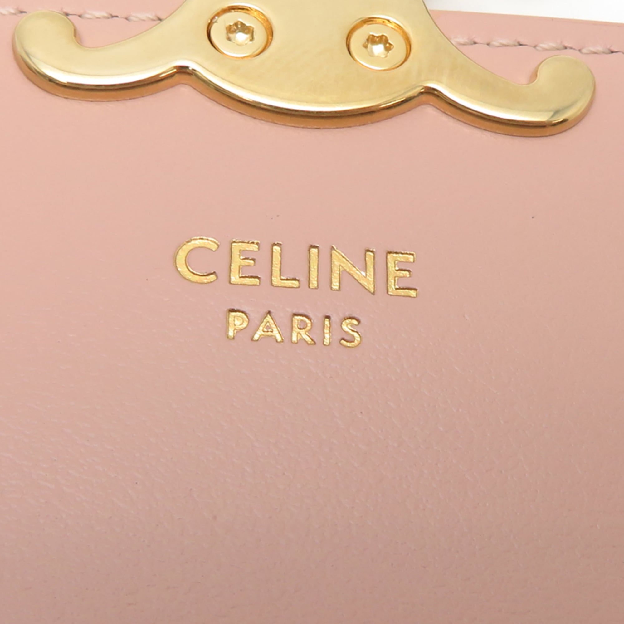 Celine Beige Leather Card Wallet (Pre-Owned)