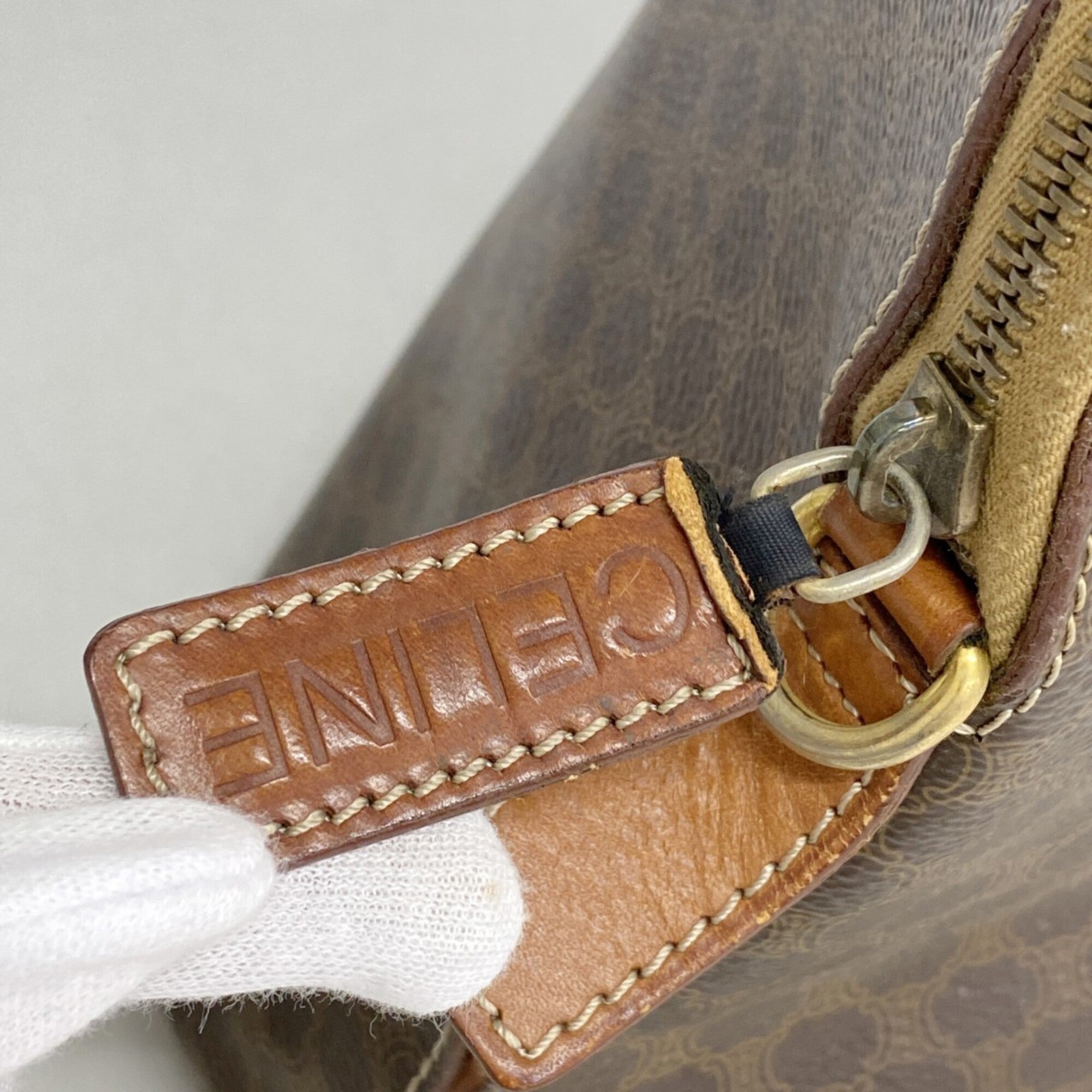 Celine Brown Pvc Handbag (Pre-Owned)