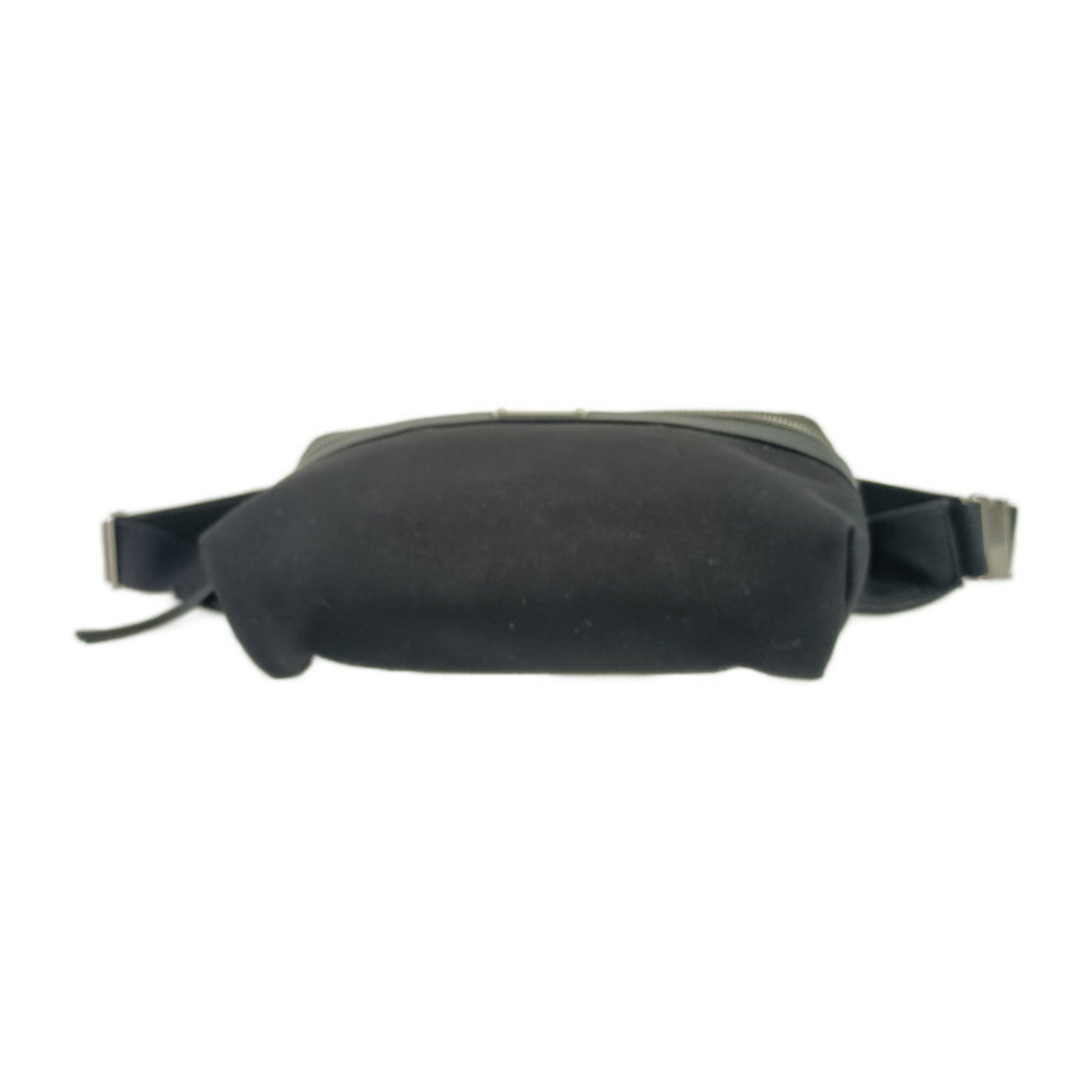 Yves Saint Laurent Black Canvas Leather Fanny Pack (Pre-Owned)