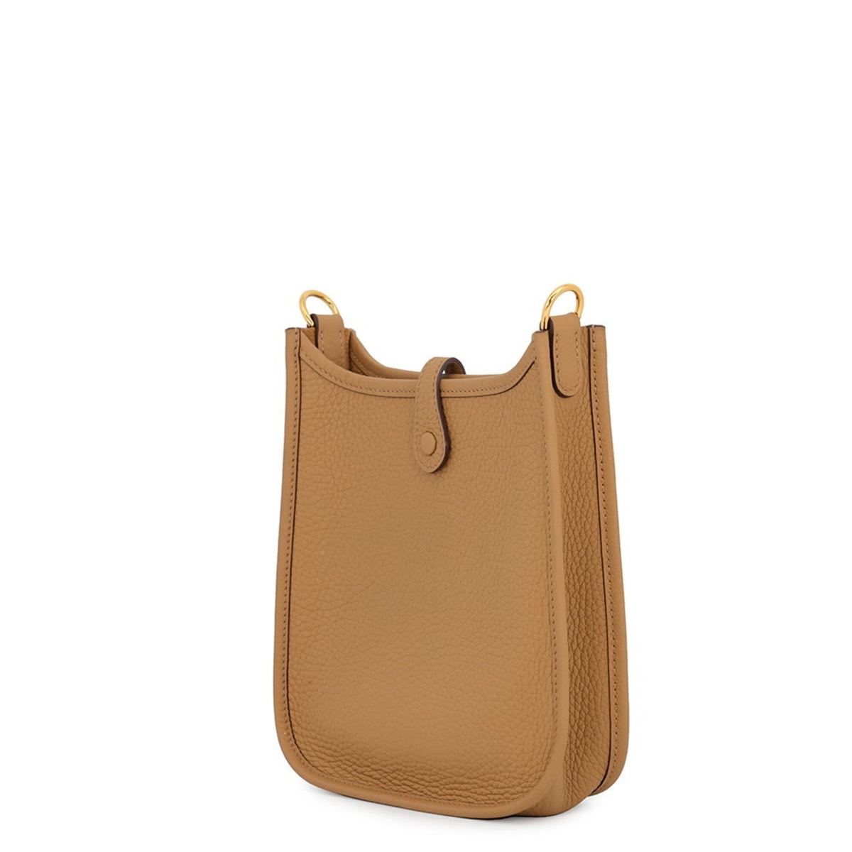 Hermes Evelyne Gold Taurillon Clemence Leather Handbag Shoulder Bag (Pre-Owned)