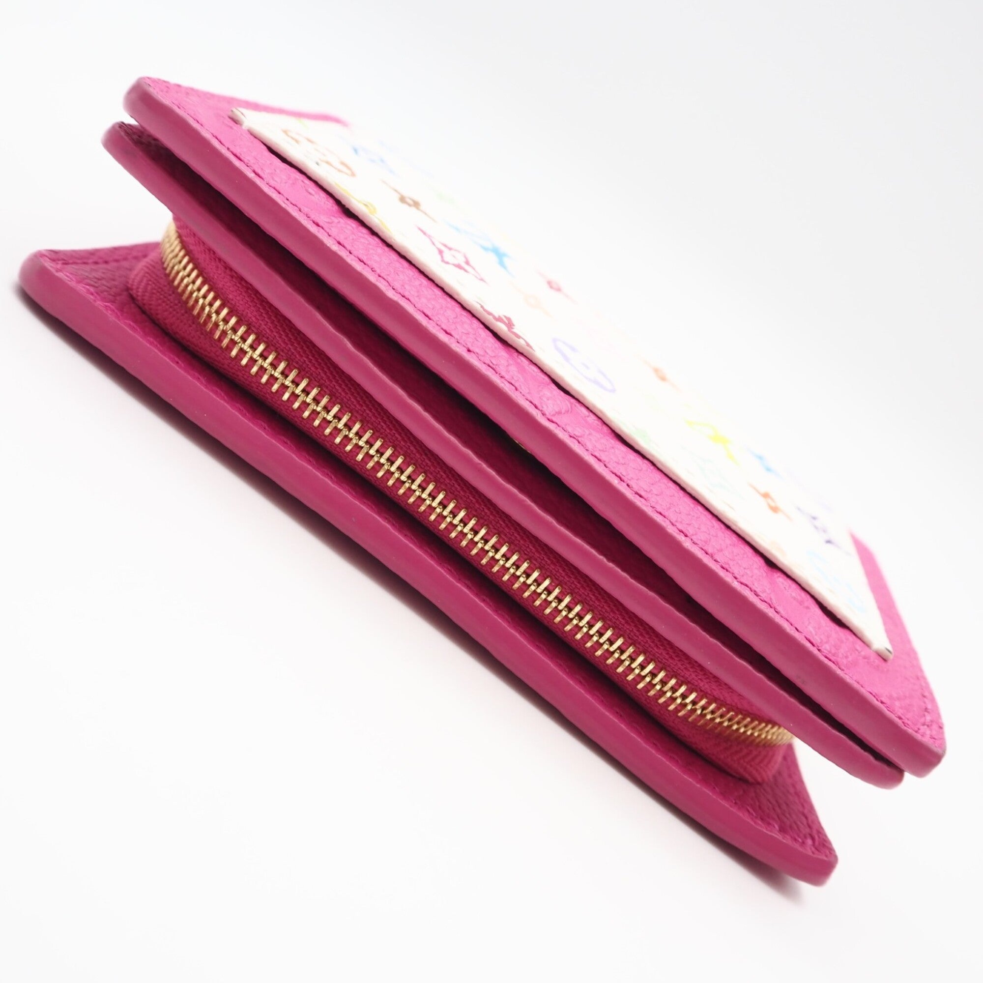 Louis Vuitton Multi-Color Pink Leather Wallet (Bi-Fold) (Pre-Owned)