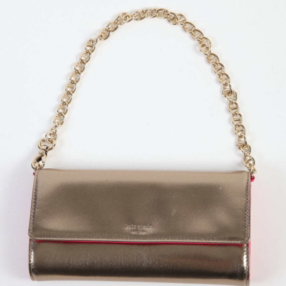 Kate Spade Pink Chain/Shoulder Wallet (Pre-Owned)