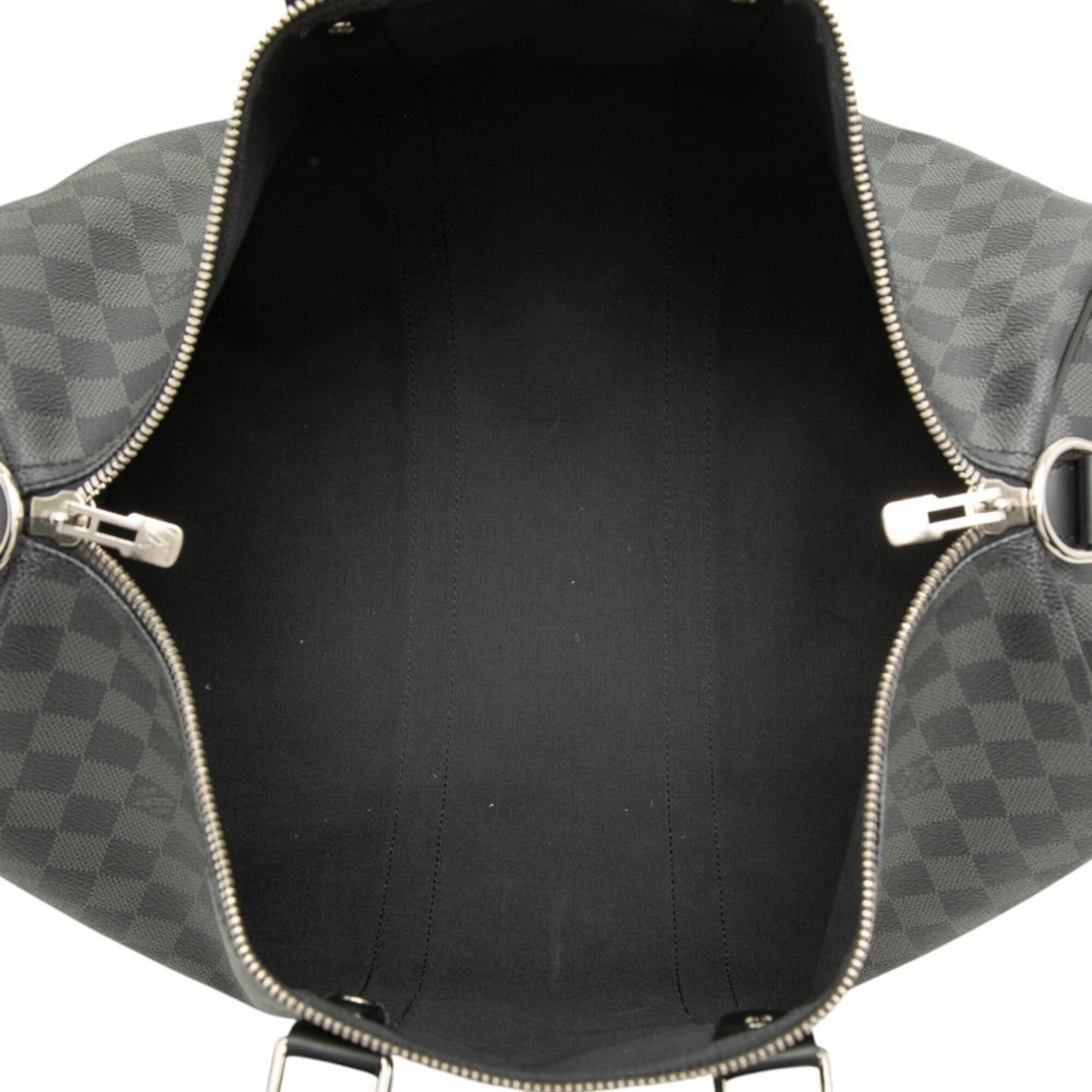 Louis Vuitton Damier Graphite Black Pvc Leather Boston Bag Handbag (Pre-Owned)