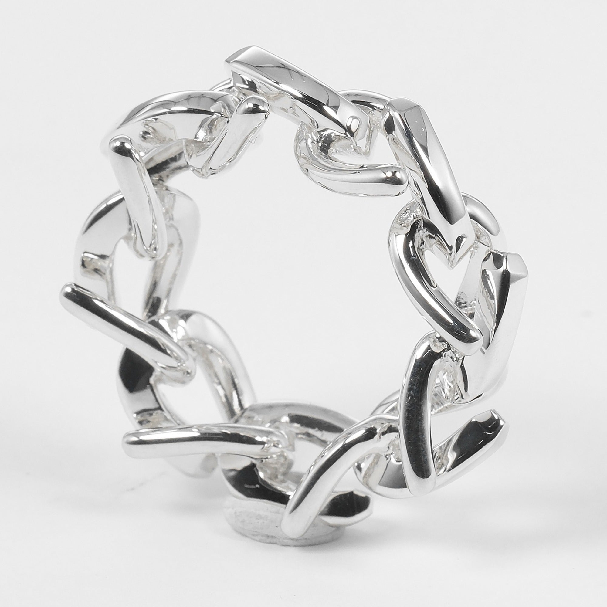 Tiffany Silver Silver 925 Band Ring (Pre-Owned)