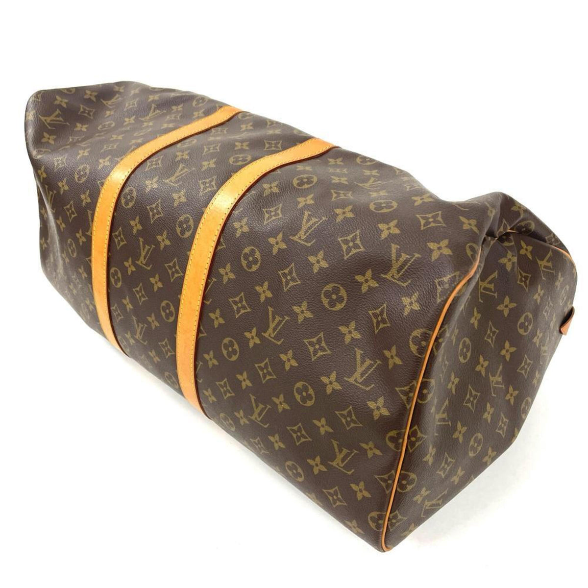 Louis Vuitton Brown Monogram Canvas Boston Bag (Pre-Owned)