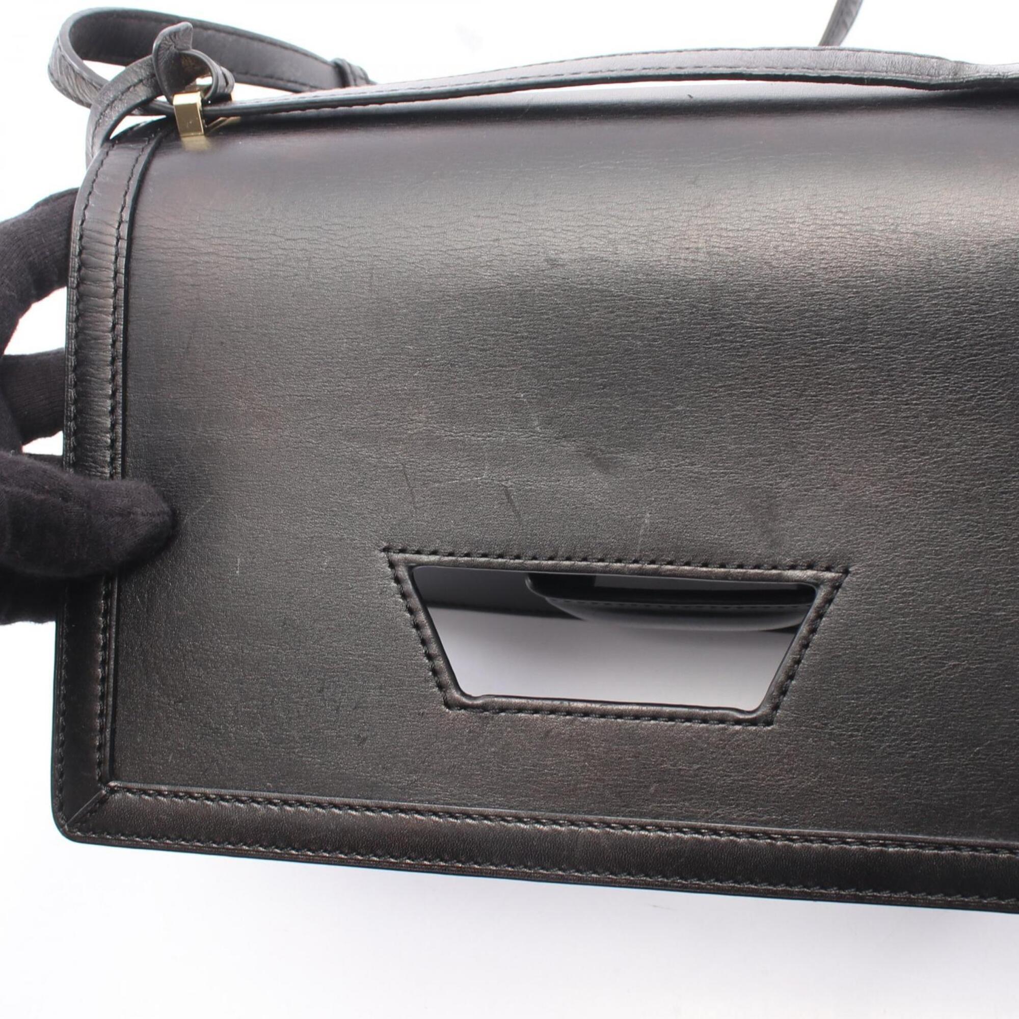 Loewe Black Leather Handbag Shoulder Bag (Pre-Owned)