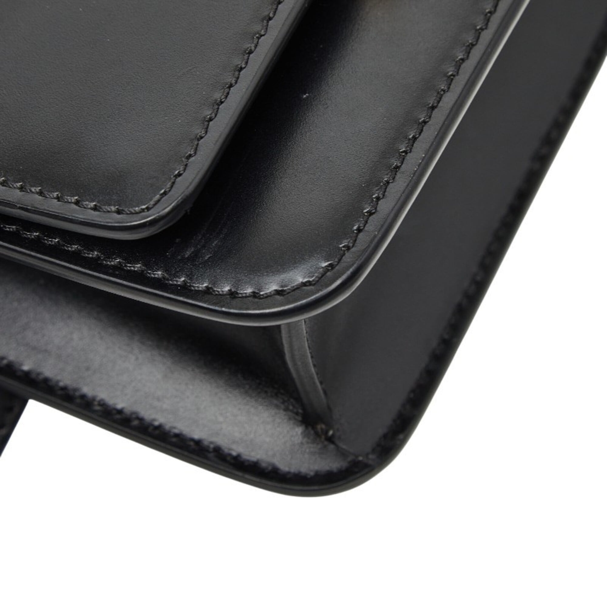 Burberry Black Leather Fanny Pack Sling Bag (Pre-Owned)