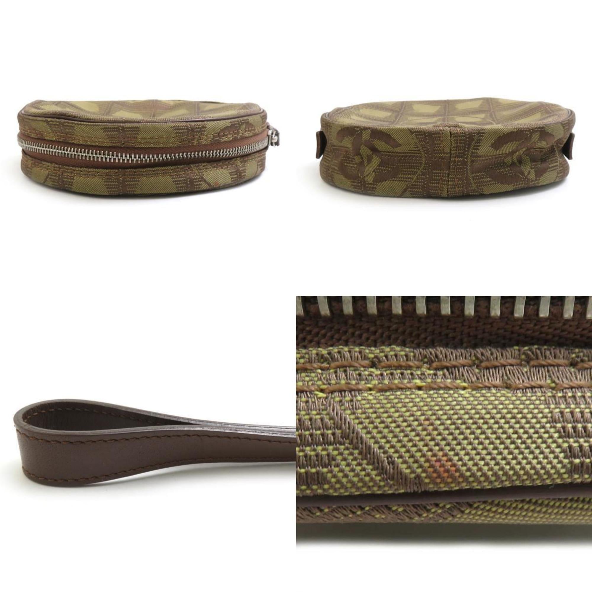 Chanel Brown Khaki New Travel Line Pouch (Pre-Owned)