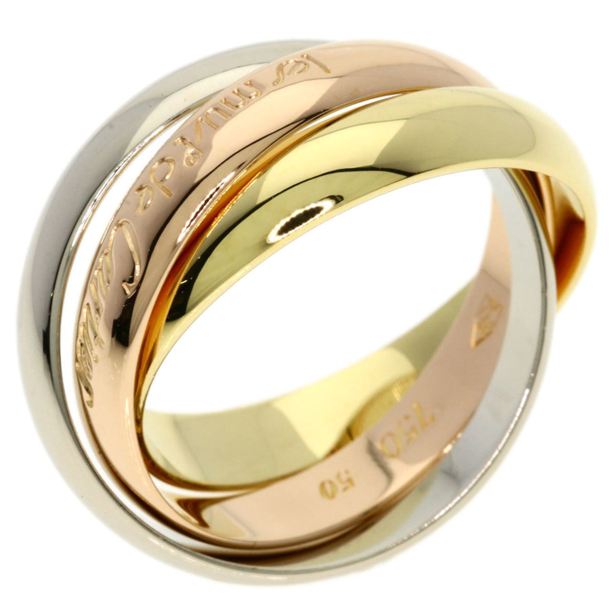 Cartier Yellow Gold (18K) Pink Gold (18K) White Gold (18K) Band Ring (Pre-Owned)