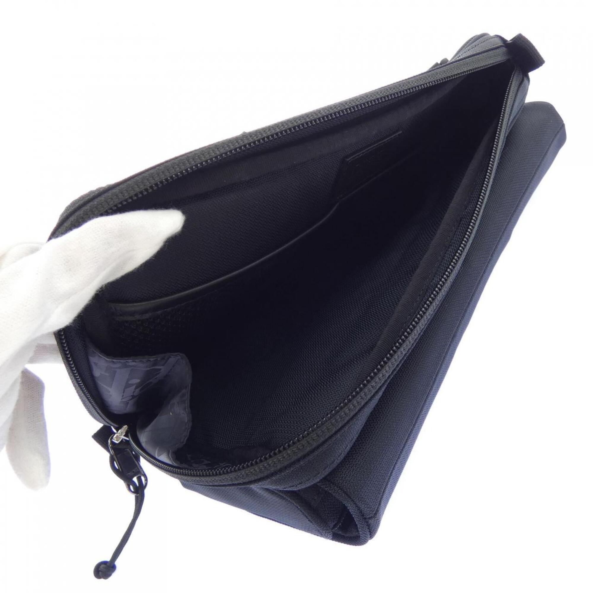 Christian Dior Black Gray Handbag (Pre-Owned)