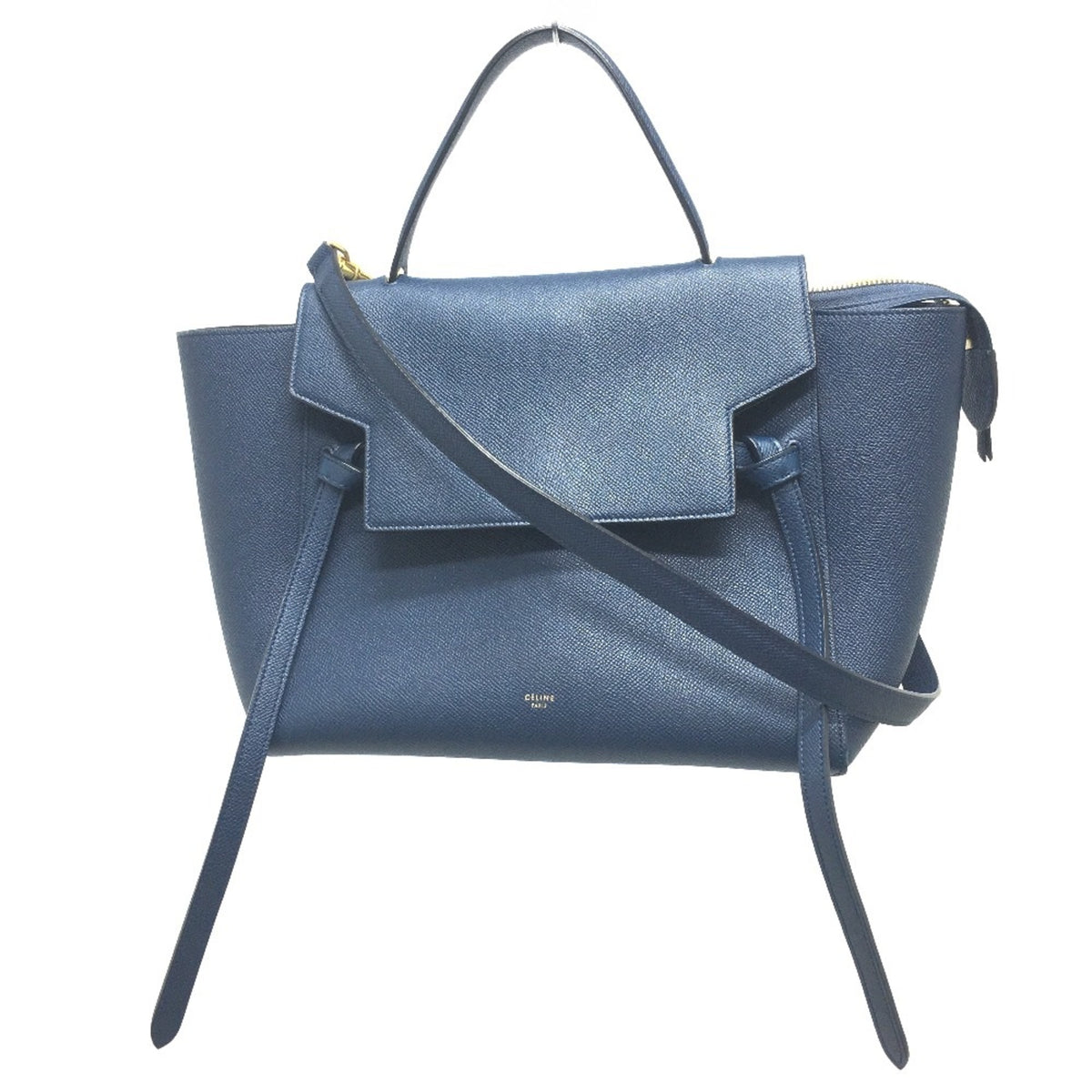 Celine Navy Leather Handbag (Pre-Owned)