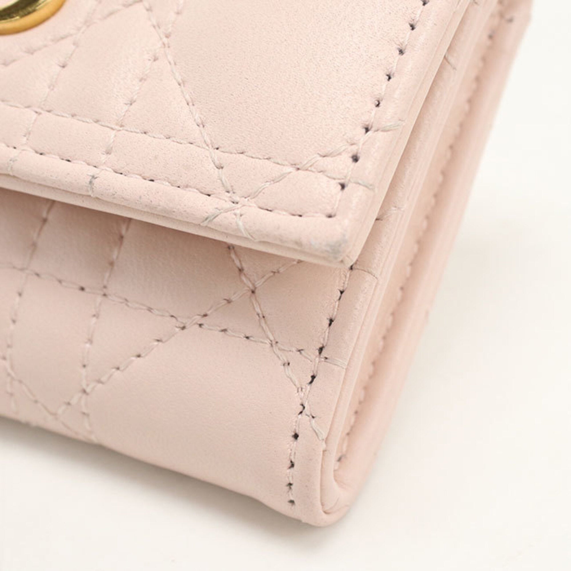 Christian Dior Pink Leather Wallet (Bi-Fold) (Pre-Owned)