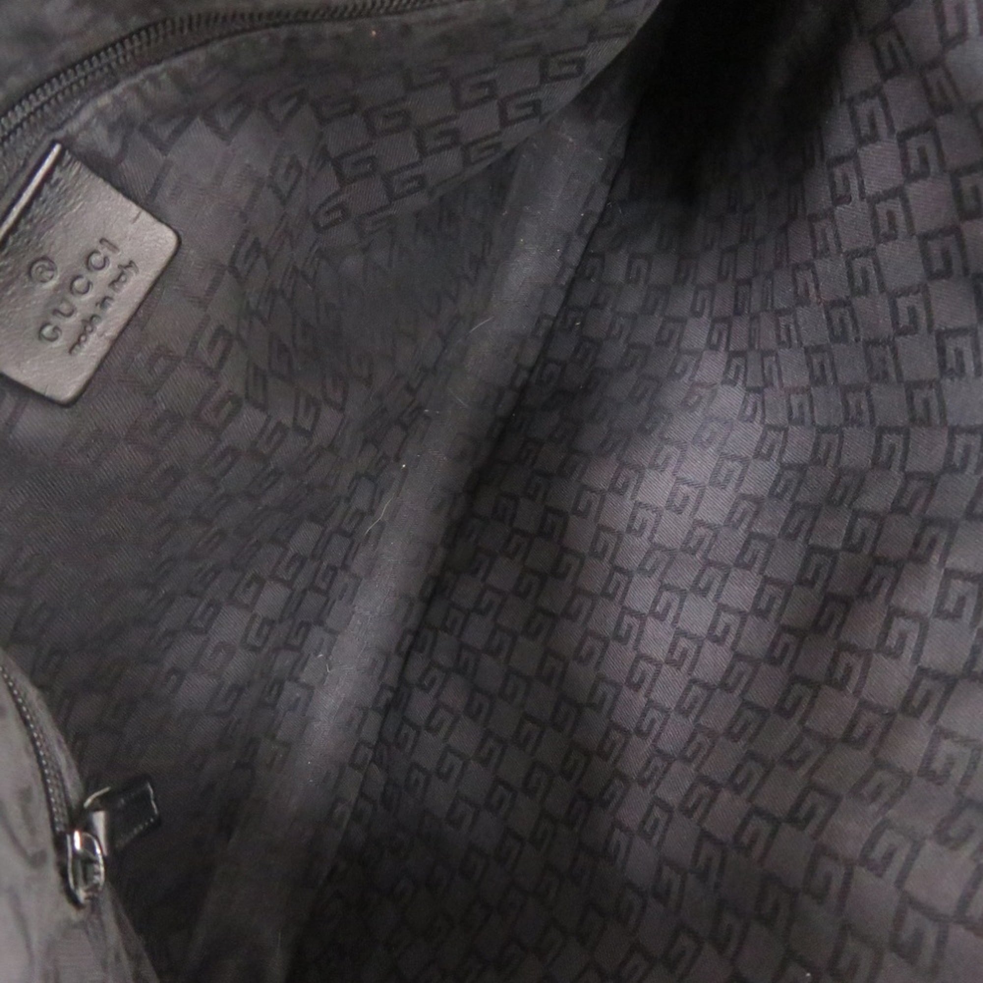 Gucci Black Suede Leather Handbag (Pre-Owned)