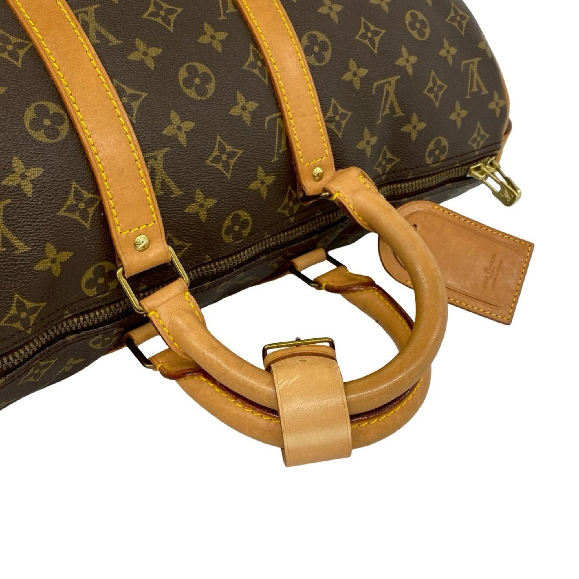 Louis Vuitton Brown Leather Pvc Boston Bag (Pre-Owned)
