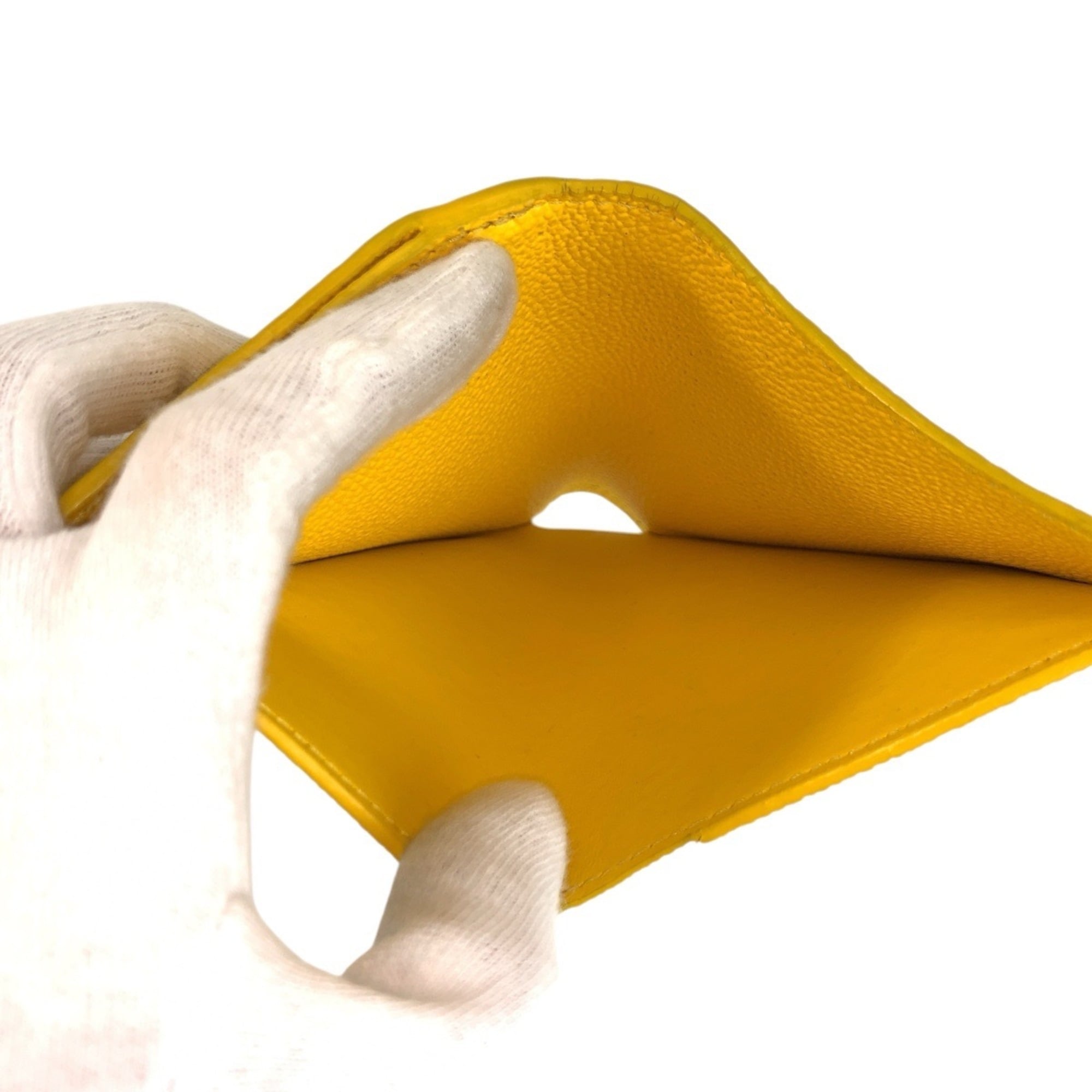 Louis Vuitton Yellow Leather Coin Purse/Coin Case (Pre-Owned)