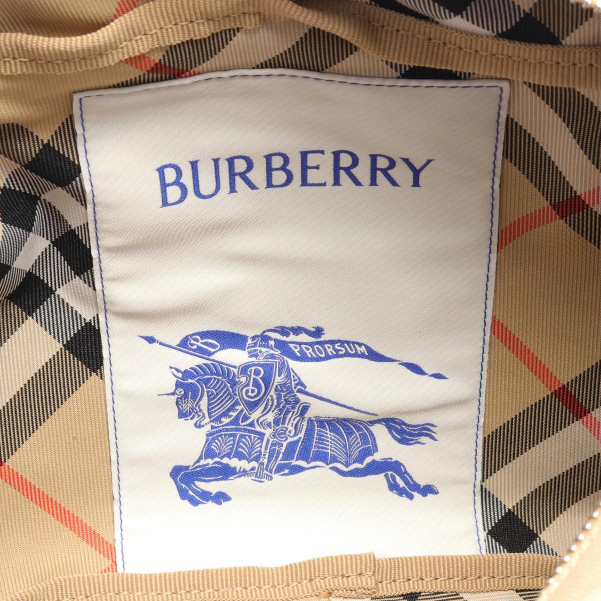 Burberry Beige Multi-Color Canvas Shoulder Bag