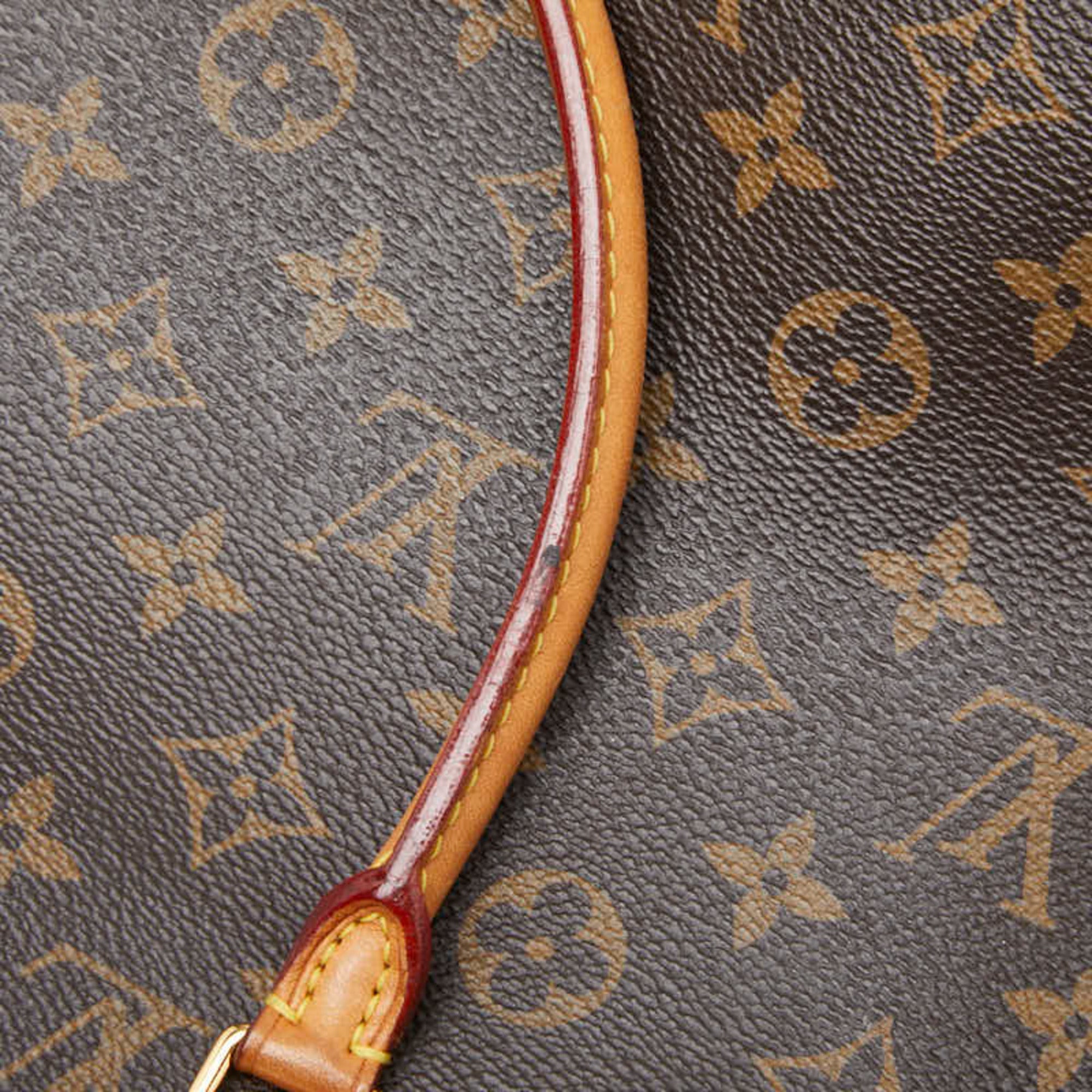 Louis Vuitton Brown Cerise Red Color Pvc Leather Handbag Shoulder Bag (Pre-Owned)