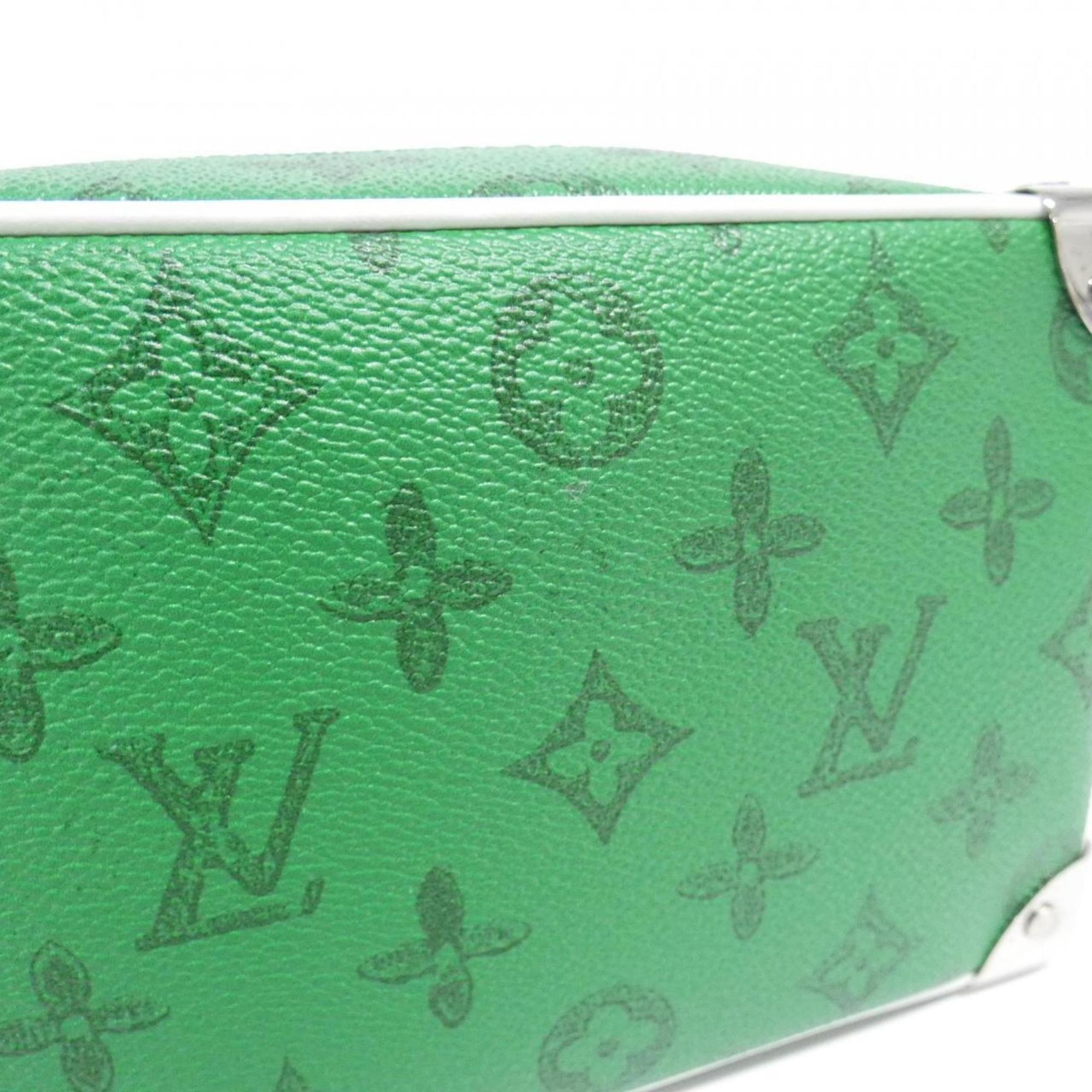Louis Vuitton Green Vert Coated Canvas Shoulder Bag (Pre-Owned)