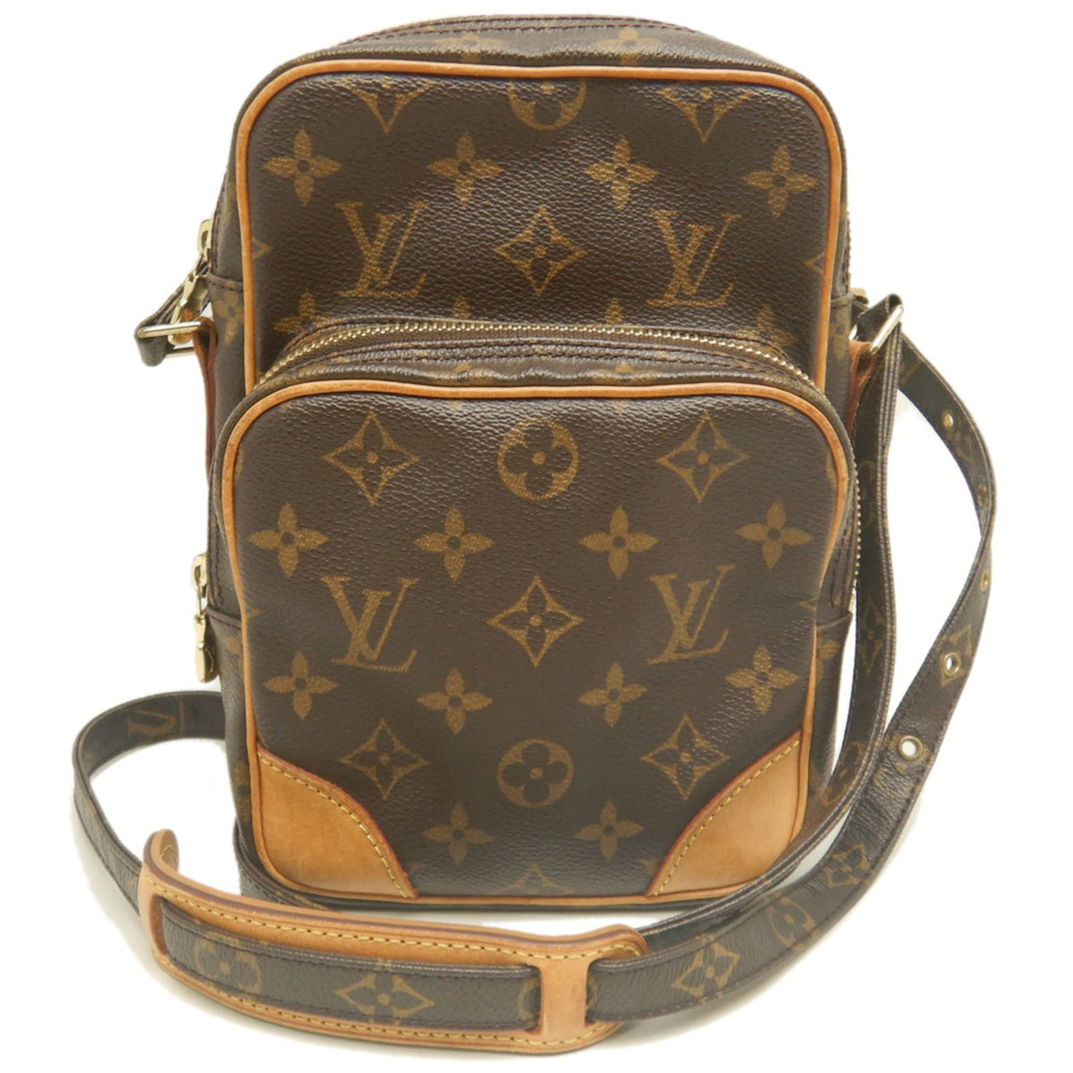 Louis Vuitton Brown Monogram Canvas Shoulder Bag (Pre-Owned)