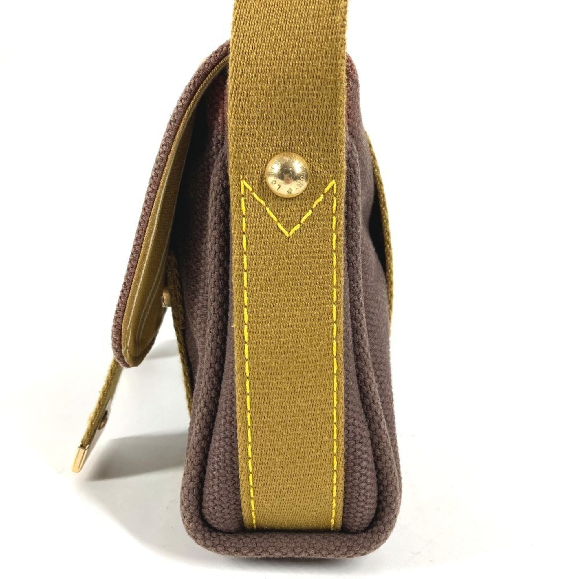 Louis Vuitton Brown Canvas Pochette Shoulder Bag (Pre-Owned)
