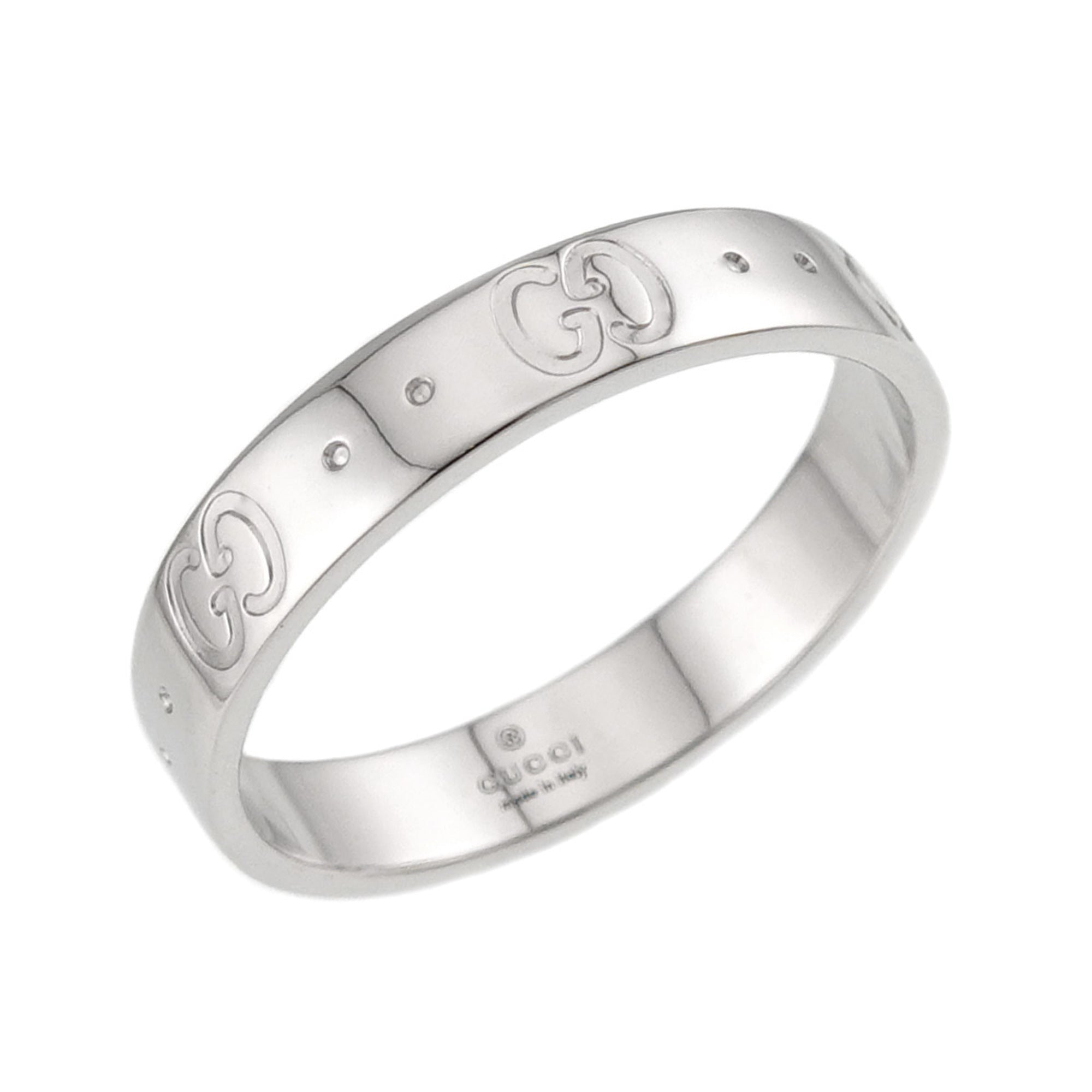 Gucci White Gold (18K) Band Ring (Pre-Owned)