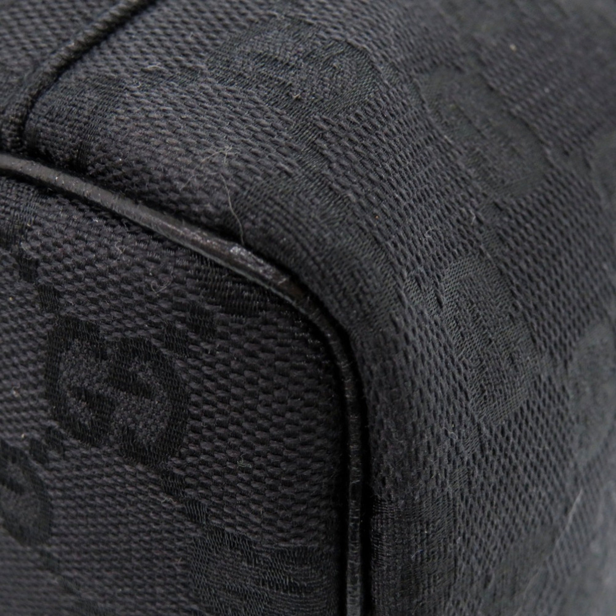 Gucci Black Gg Canvas Pouch Vanity Bag (Pre-Owned)