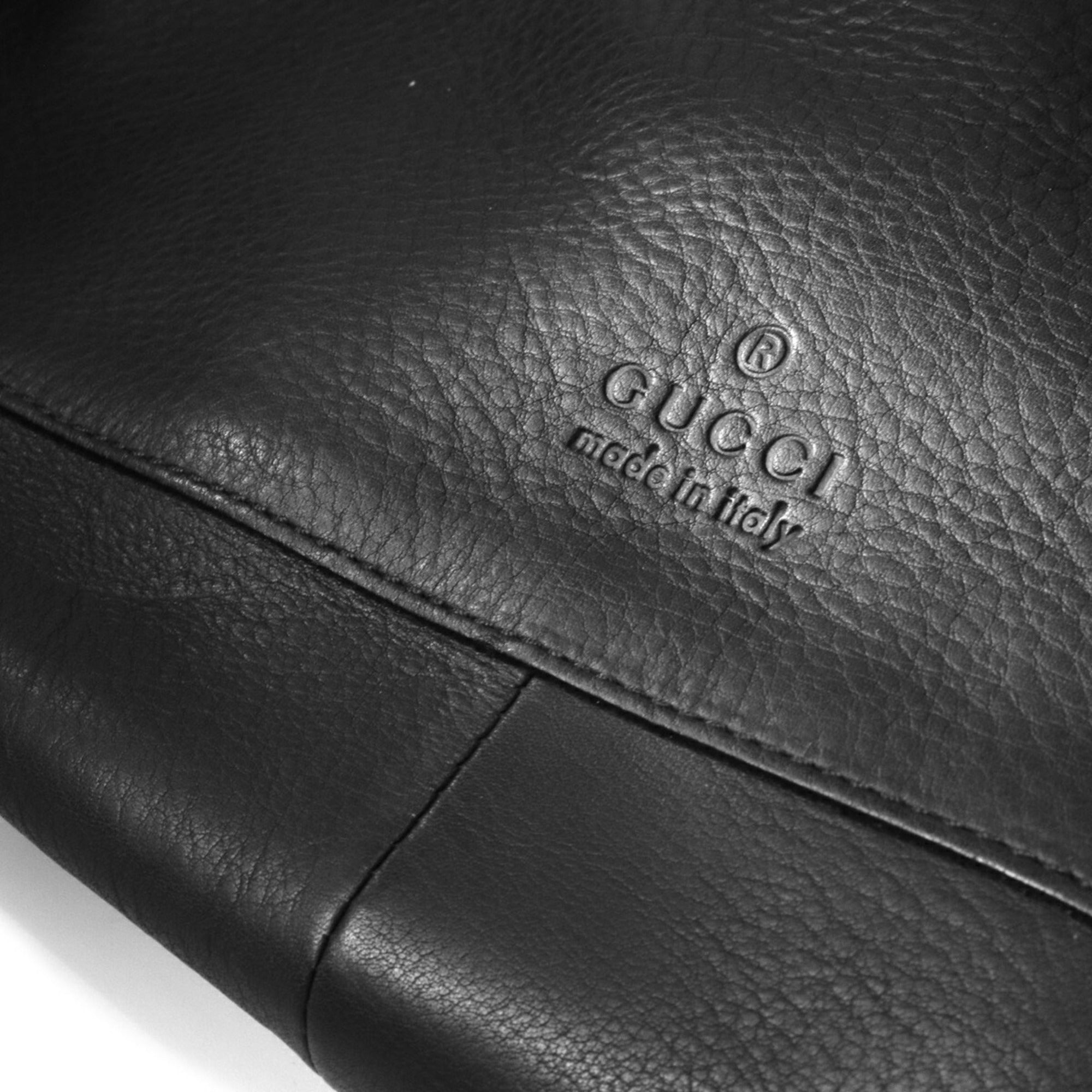 Gucci Black Leather Shoulder Bag (Pre-Owned)