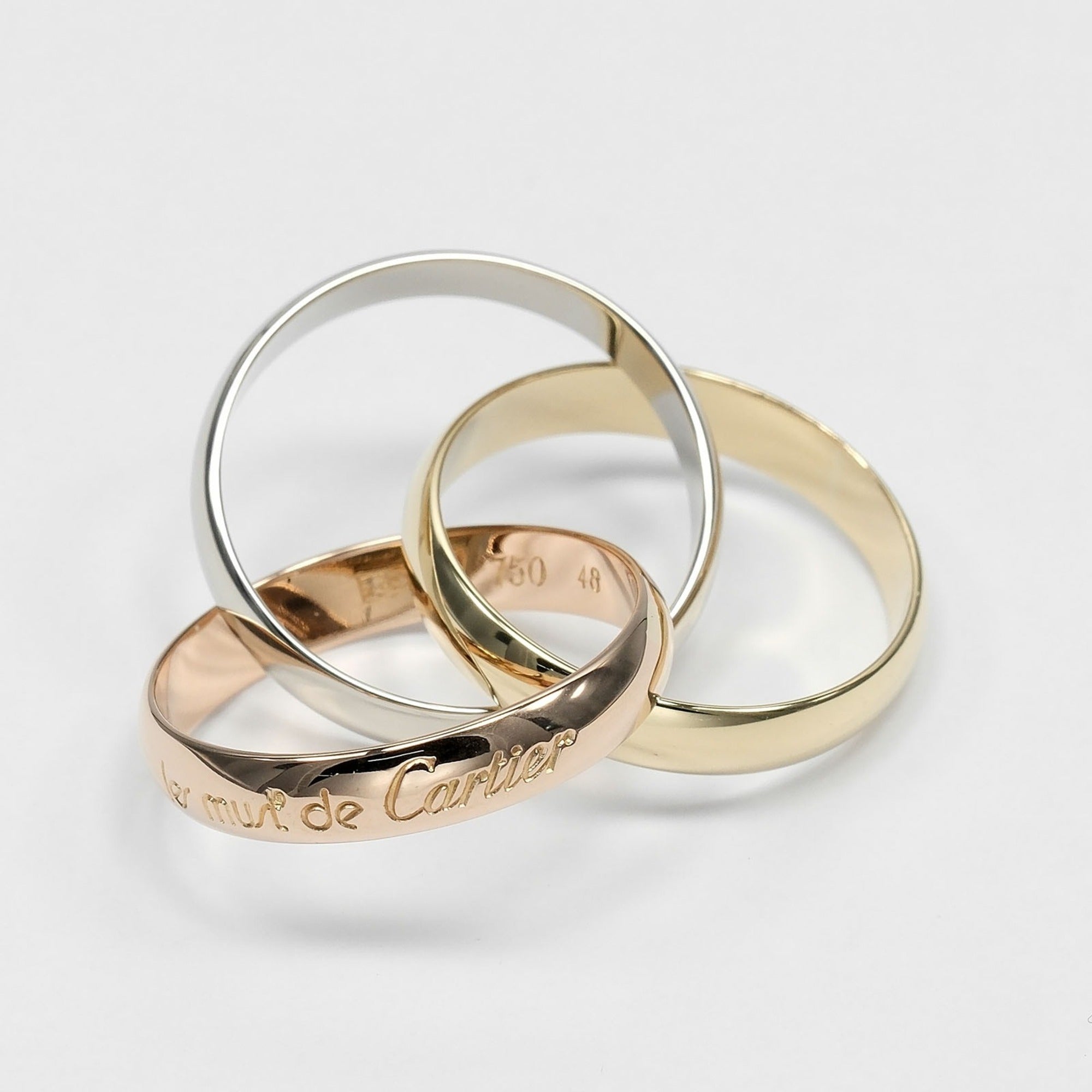 Cartier Yellow Gold (18K) Pink Gold (18K) White Gold (18K) Band Ring (Pre-Owned)