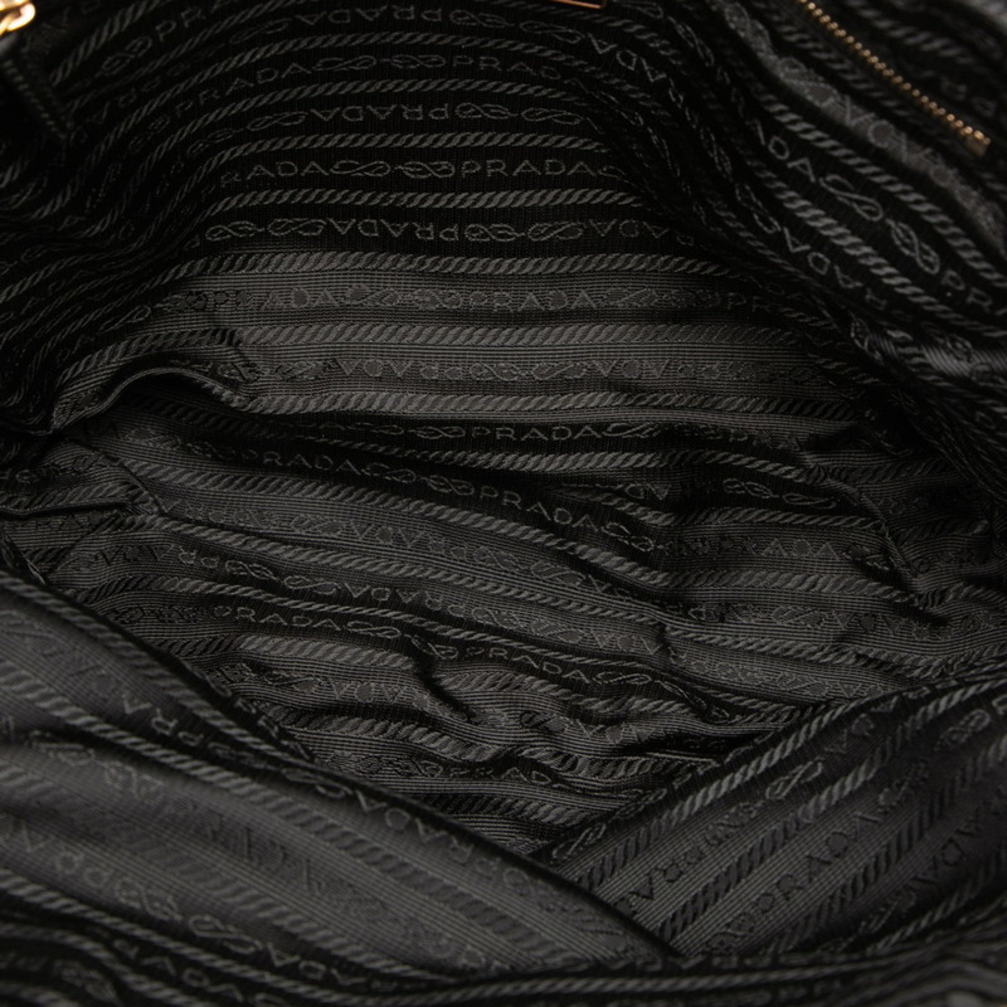 Prada Black Nylon Shoulder Bag Tote Bag (Pre-Owned)