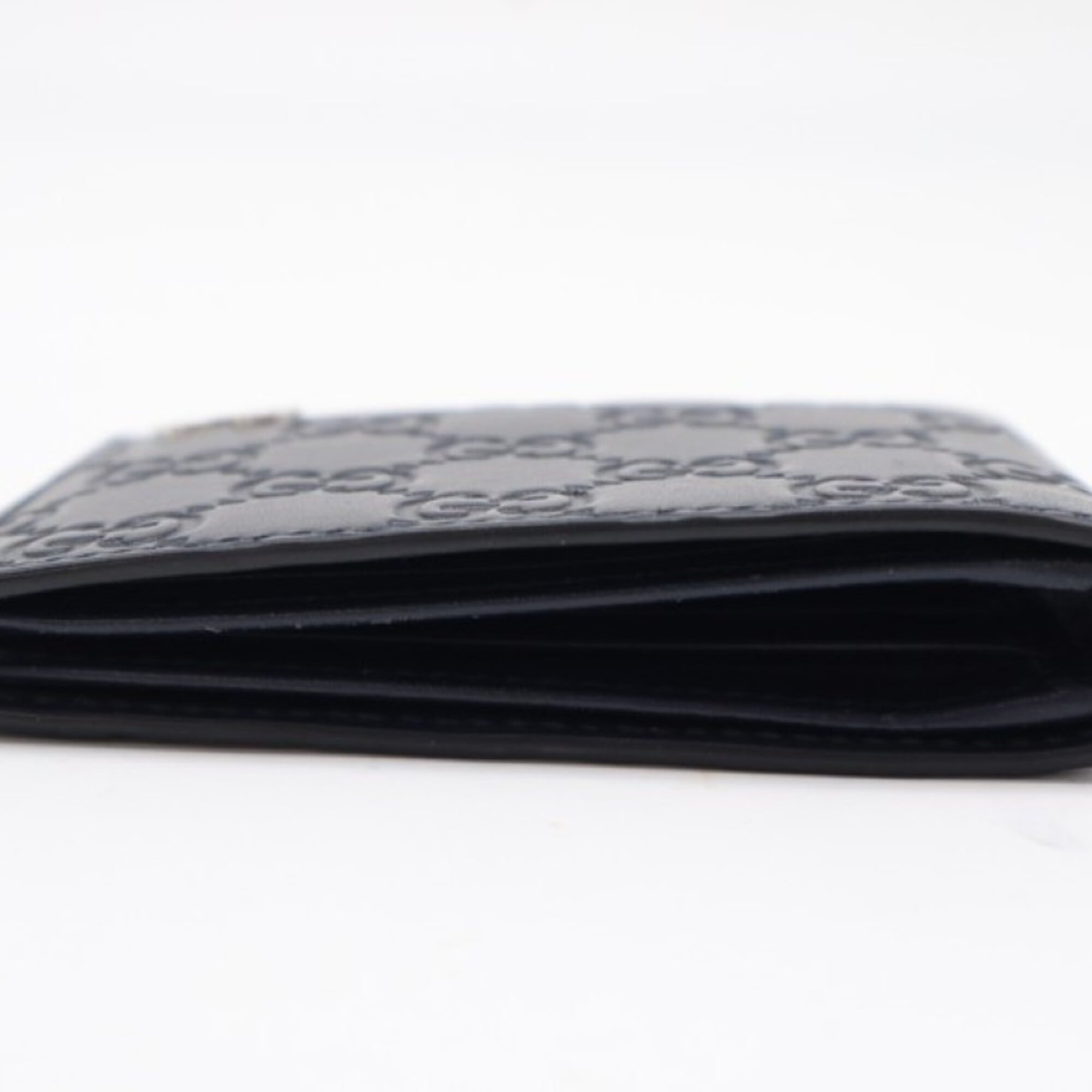 Gucci Navy Leather Wallet (Bi-Fold) (Pre-Owned)