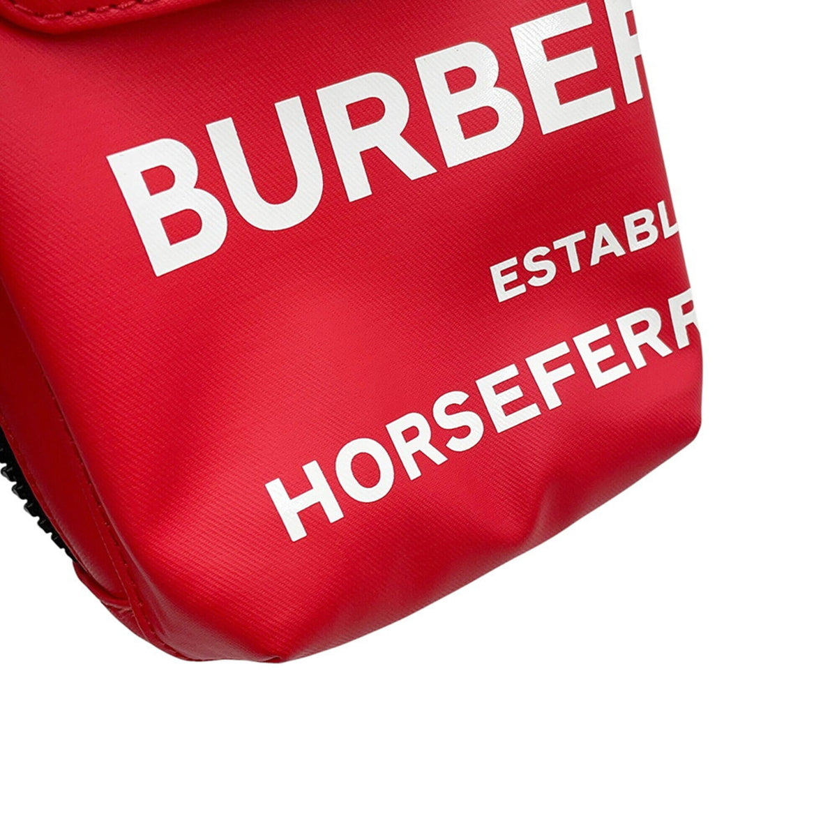 Burberry Black Red Color White Pvc Crossbody Bag Shoulder Bag (Pre-Owned)