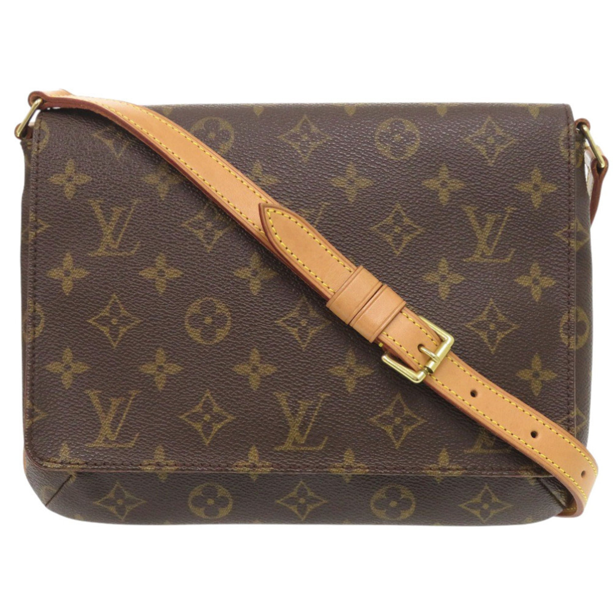 Louis Vuitton Brown Monogram Canvas Shoulder Bag (Pre-Owned)