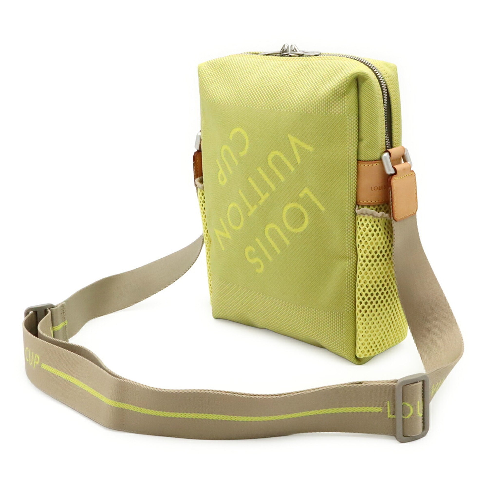 Louis Vuitton Yellow Canvas Shoulder Bag (Pre-Owned)