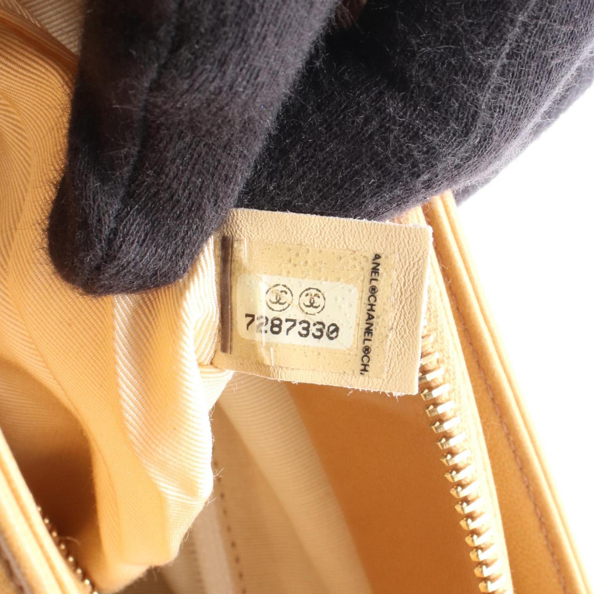 Chanel Beige Leather Handbag Tote Bag (Pre-Owned)
